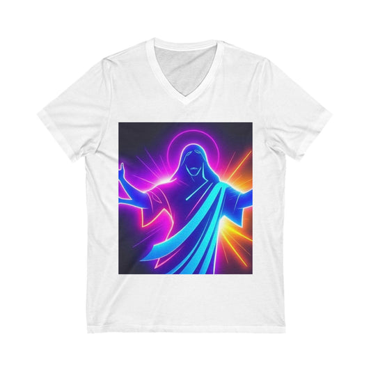 Unisex Jersey Short Sleeve V-Neck Tee