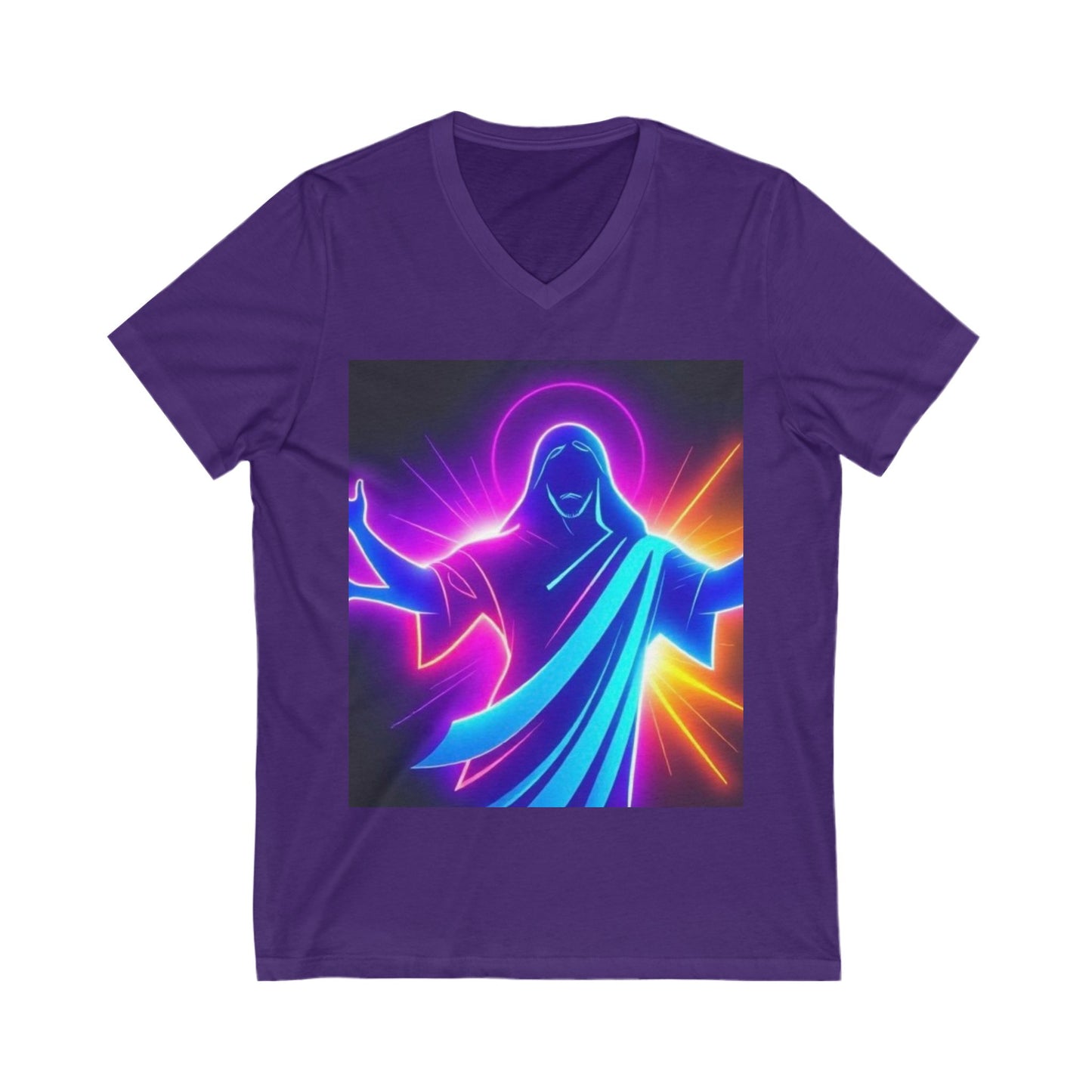 Unisex Jersey Short Sleeve V-Neck Tee