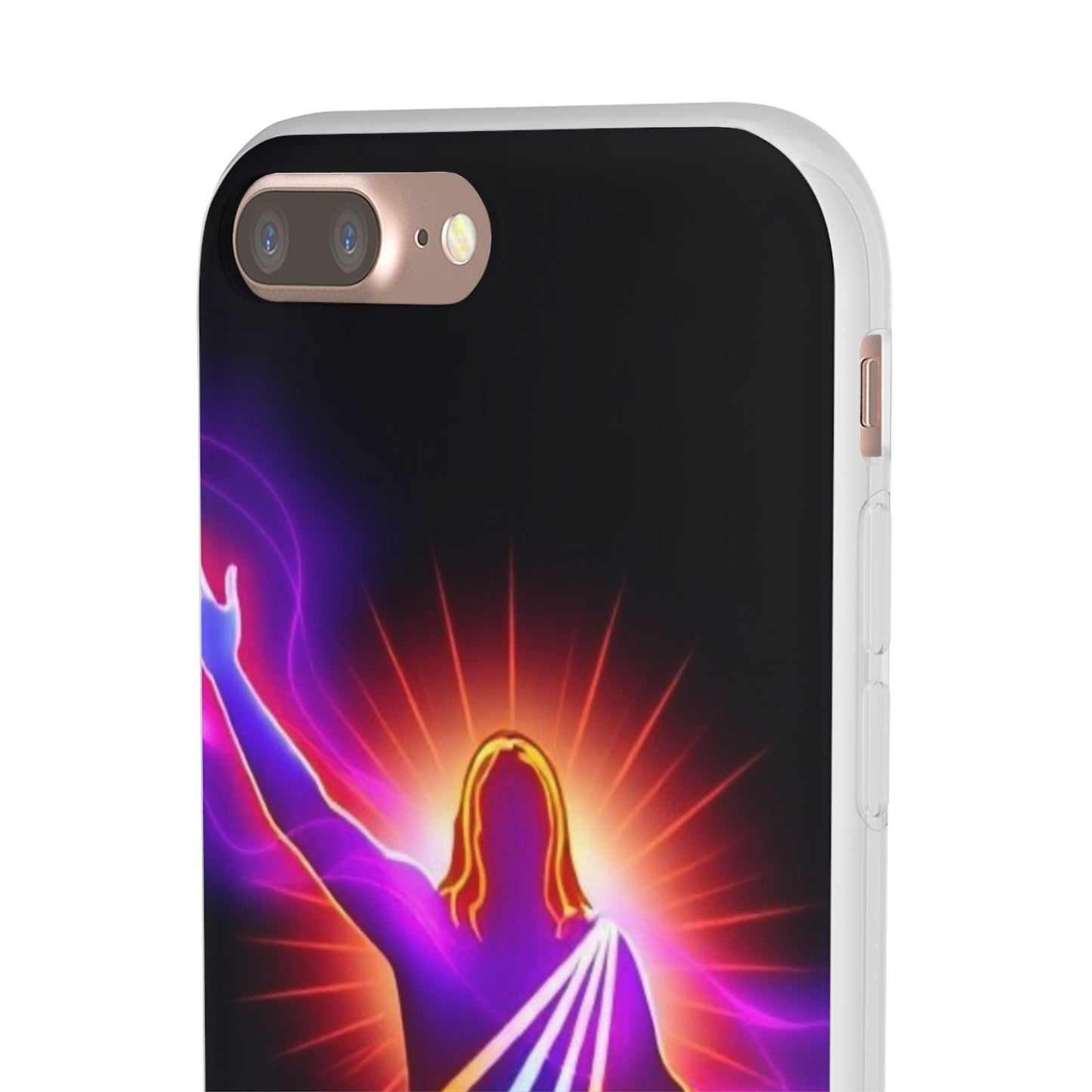 Inspirational Jesus Flexi Case - Colorful Phone Cover for Spiritual Connection