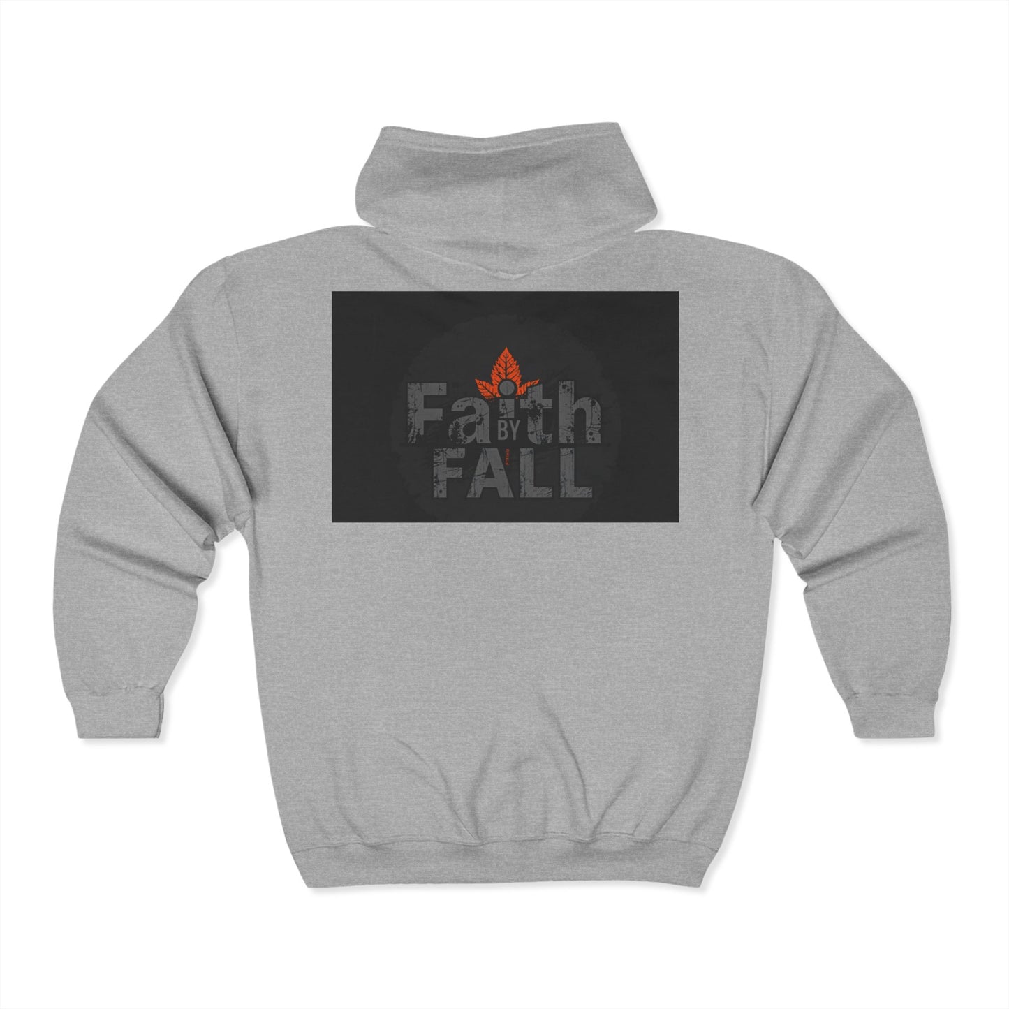 Faith Fall Hoodie, Unisex Zip Sweatshirt, Cozy Fall Apparel, Faith-Inspired Gift, Autumn Fashion, Comfortable Everyday Wear