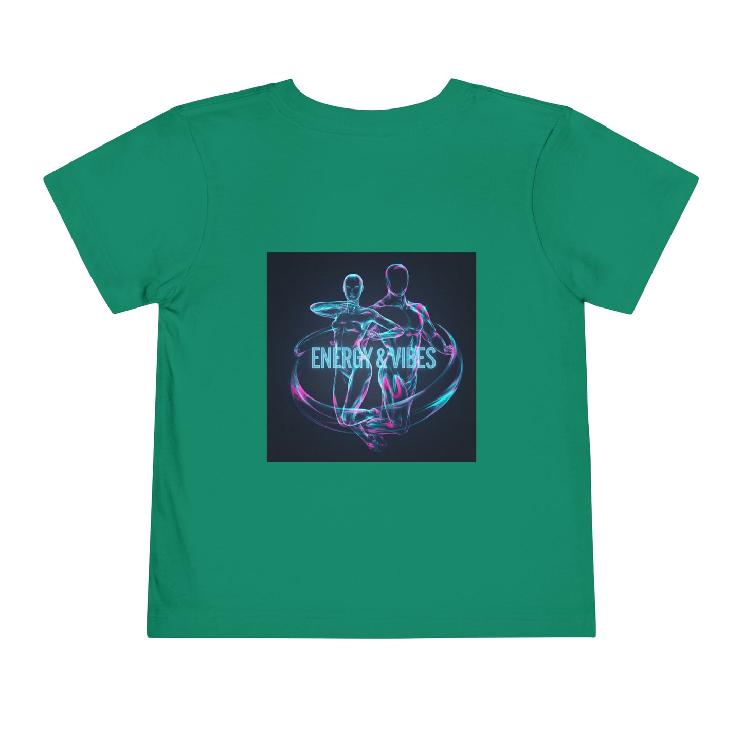 Toddler Tee — Energy & Vibes Neon Dance Graphic