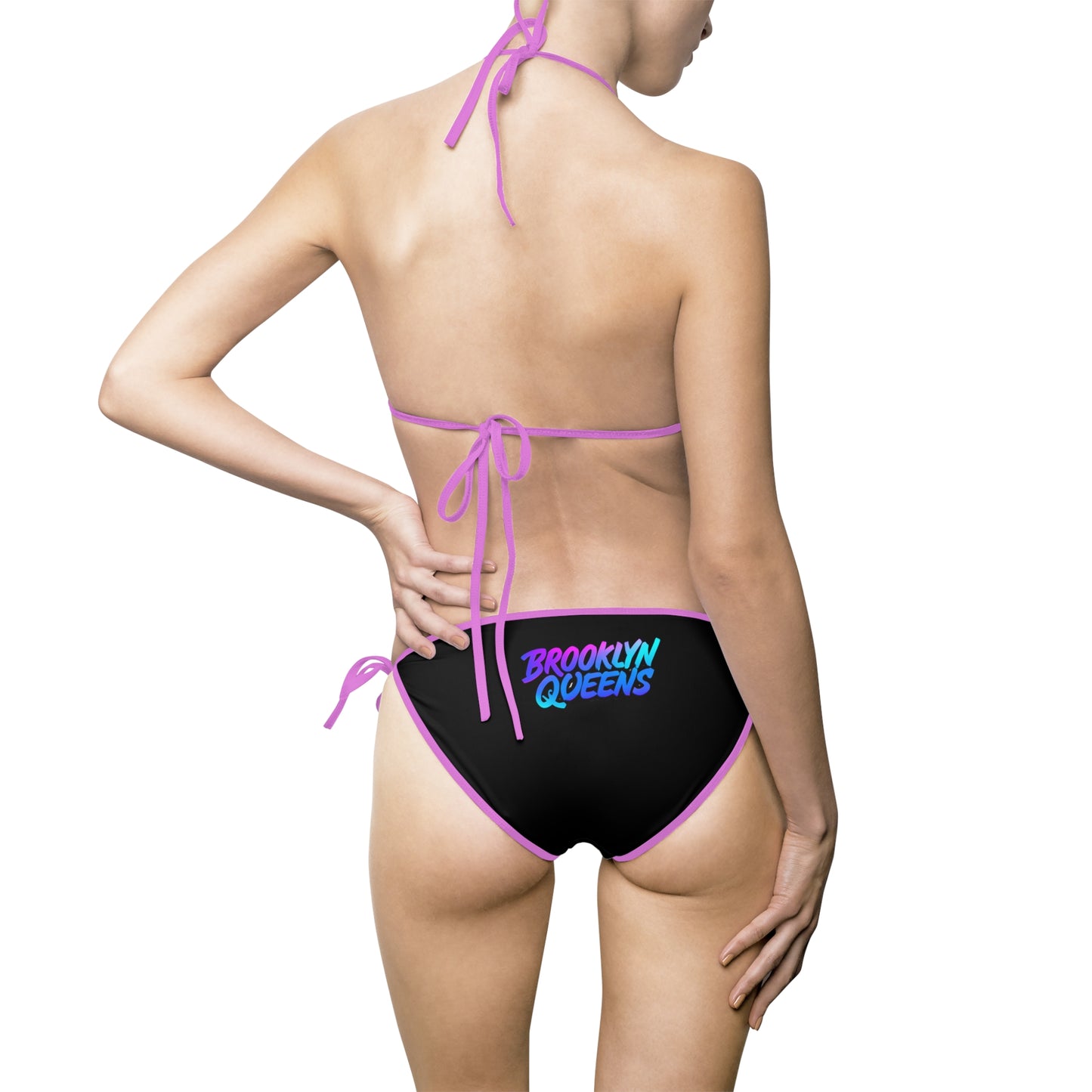 Brooklyn Queens Neon Logo Bikini