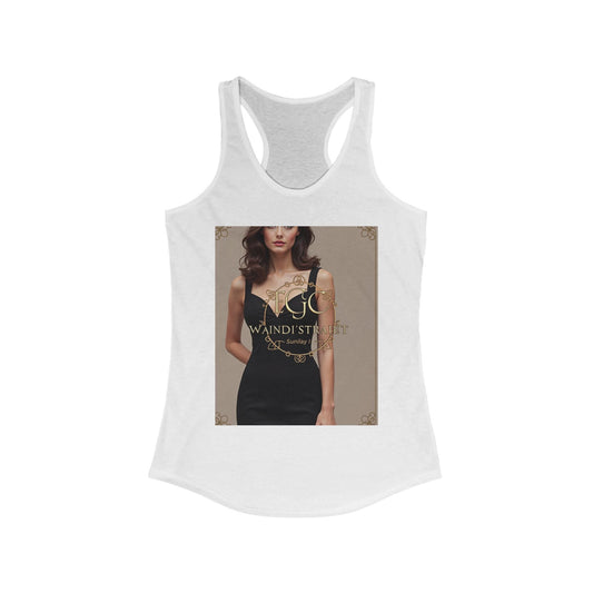 Elegant Women's Ideal Racerback Tank, Stylish Summer Top, Casual Wear, Gift for Her, Unique Fashion Statement