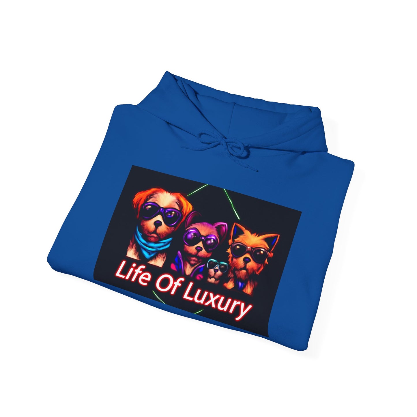 Luxury Life Unisex Hoodie - Cozy Sweatshirt for Pet Lovers, Gift for Birthdays, Everyday Wear, Chill Vibes, FBF Collection