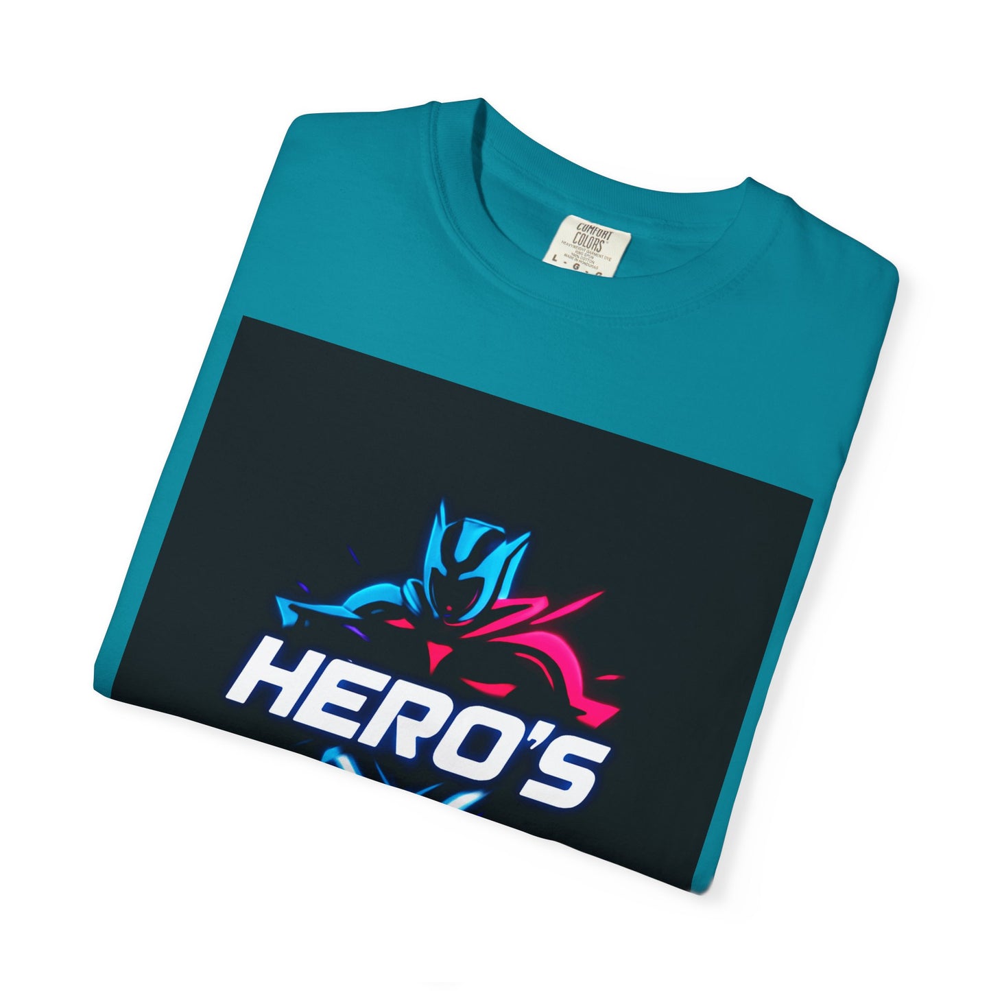 Hero's Unisex Garment-Dyed T-shirt, Casual Tee, Perfect for Gifting, Comic Fans, Hero Celebrations, Graphic Tee, Everyday Wear