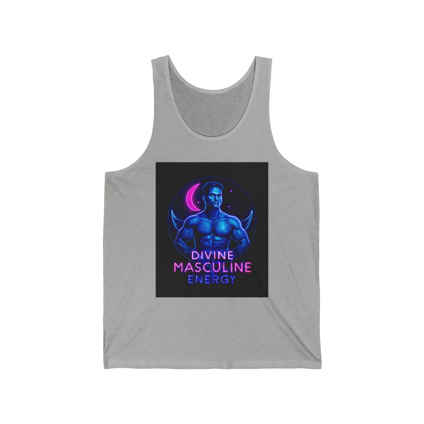 Divine Masculine Energy Tank Top | Unisex Jersey Apparel | Fitness Wear, Gift for Him, Casual Summer Attire, Spiritual Clothing, [...]