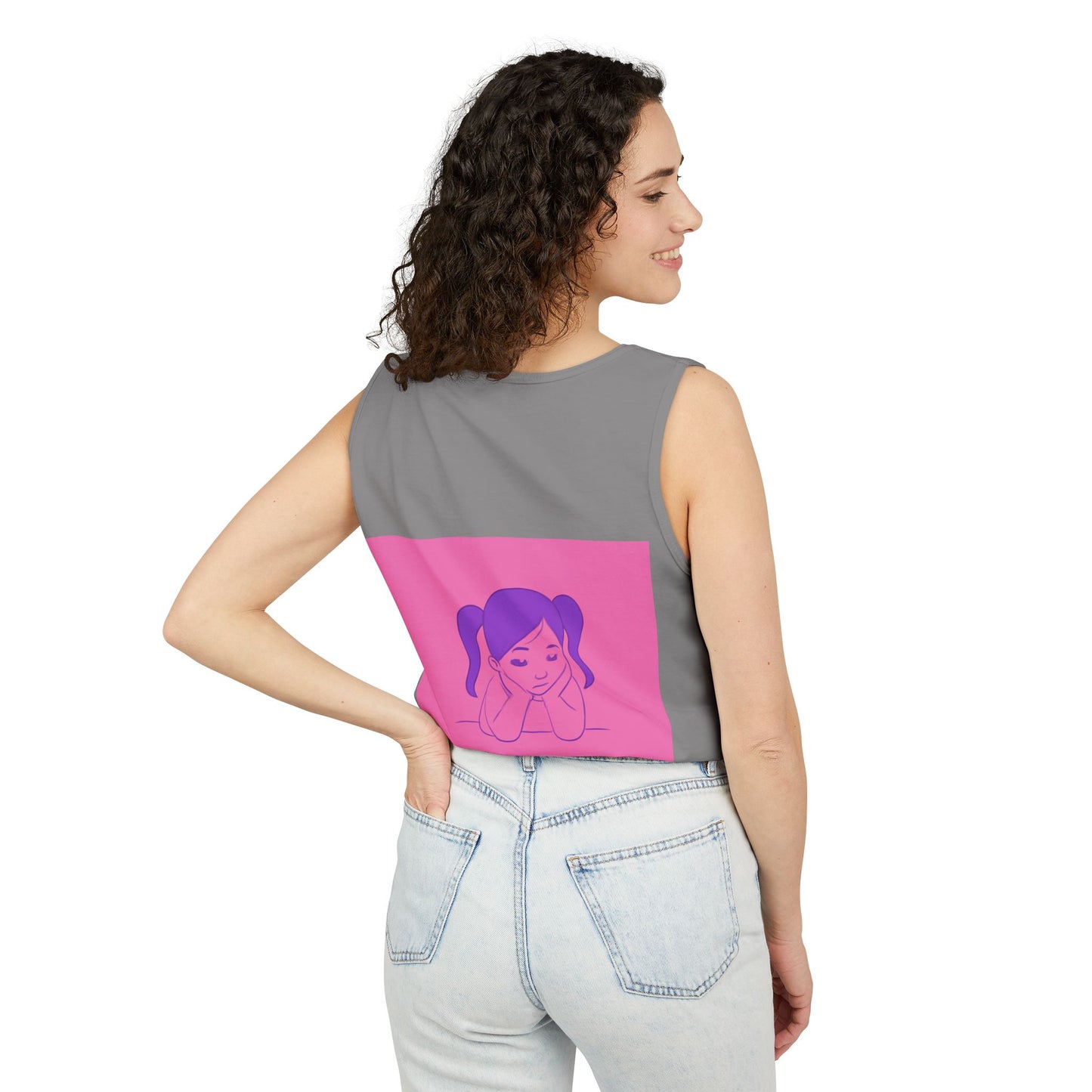 Unisex Graphic Tank Top, Cute Casual Summer Wear, Perfect for Gifts, Self-Love Celebration, Festive & Fun, Daily Comfort