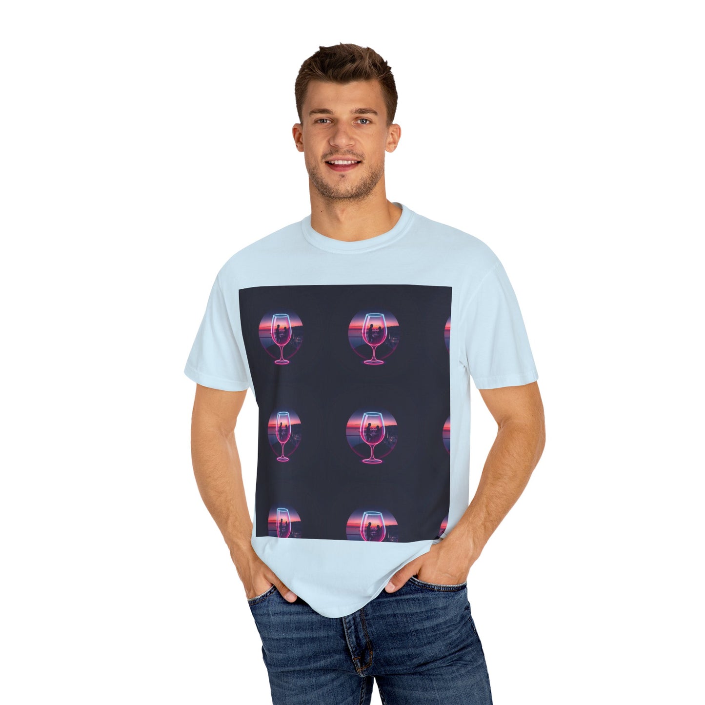 Retro Sunset Glasses T-Shirt, Unisex Garment-Dyed Tee for Casual Wear, Vintage Aesthetic Shirt, Gift for Friends, Summer Vibes Tee, [...]