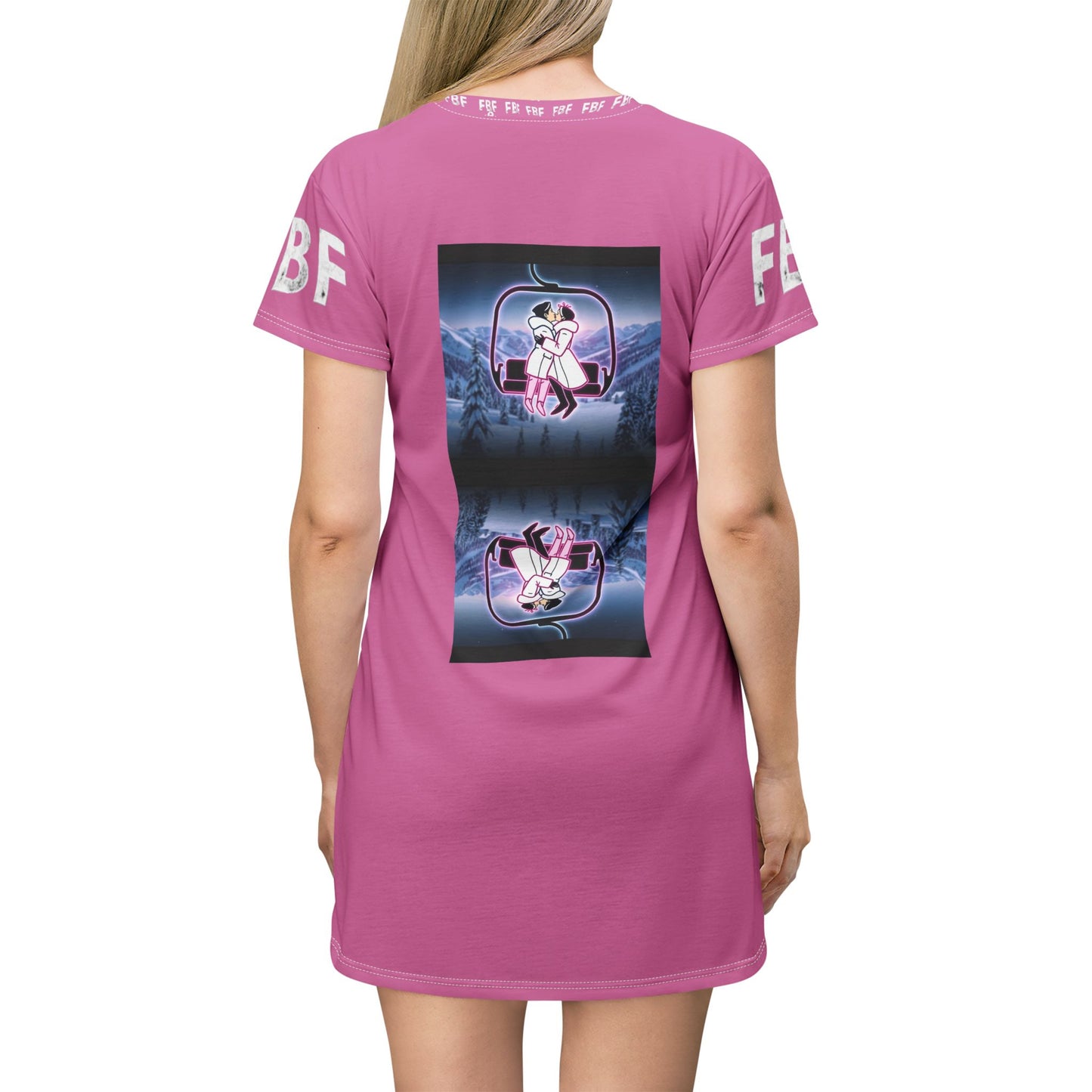 Neon Retro Vibes T‑Shirt Dress