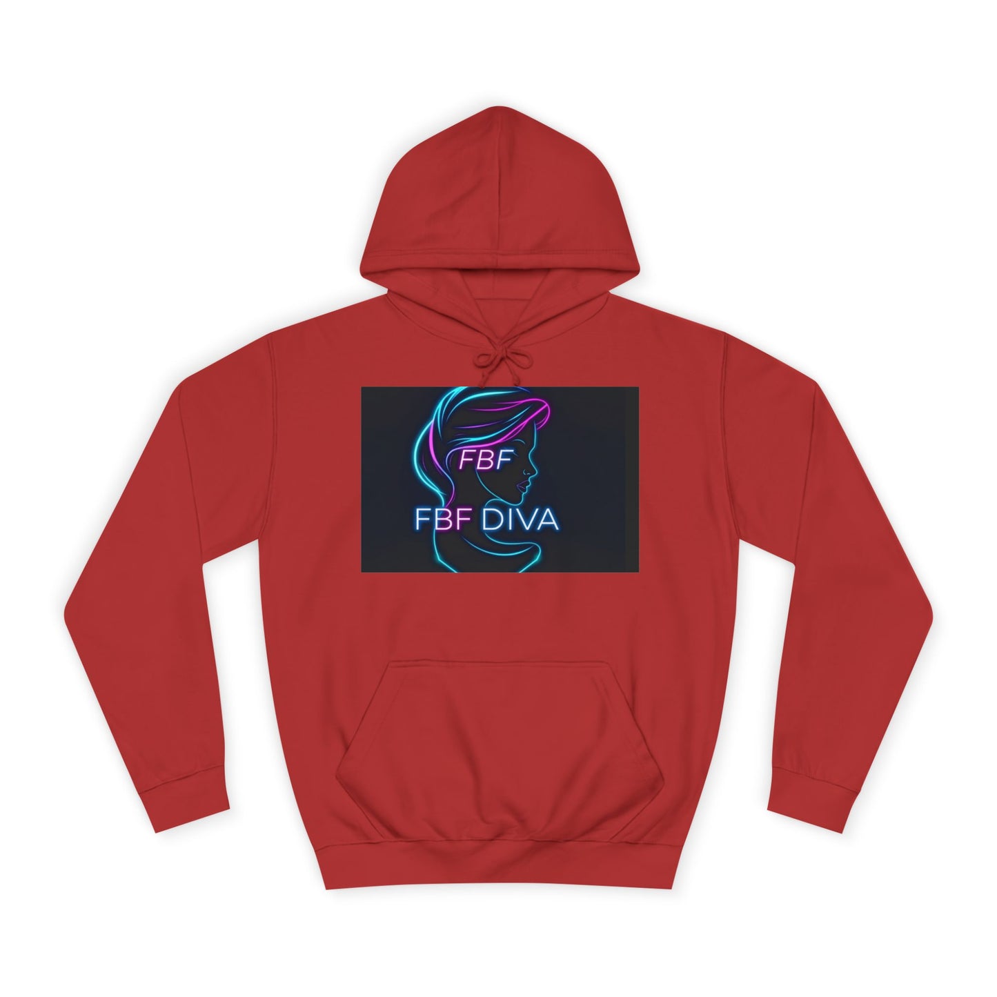 Neon FBF College Hoodie, Unisex Streetwear, Stylish Campus Apparel, Cozy Gift for Students, Trendy College Wear, FBF Diva Hoodie