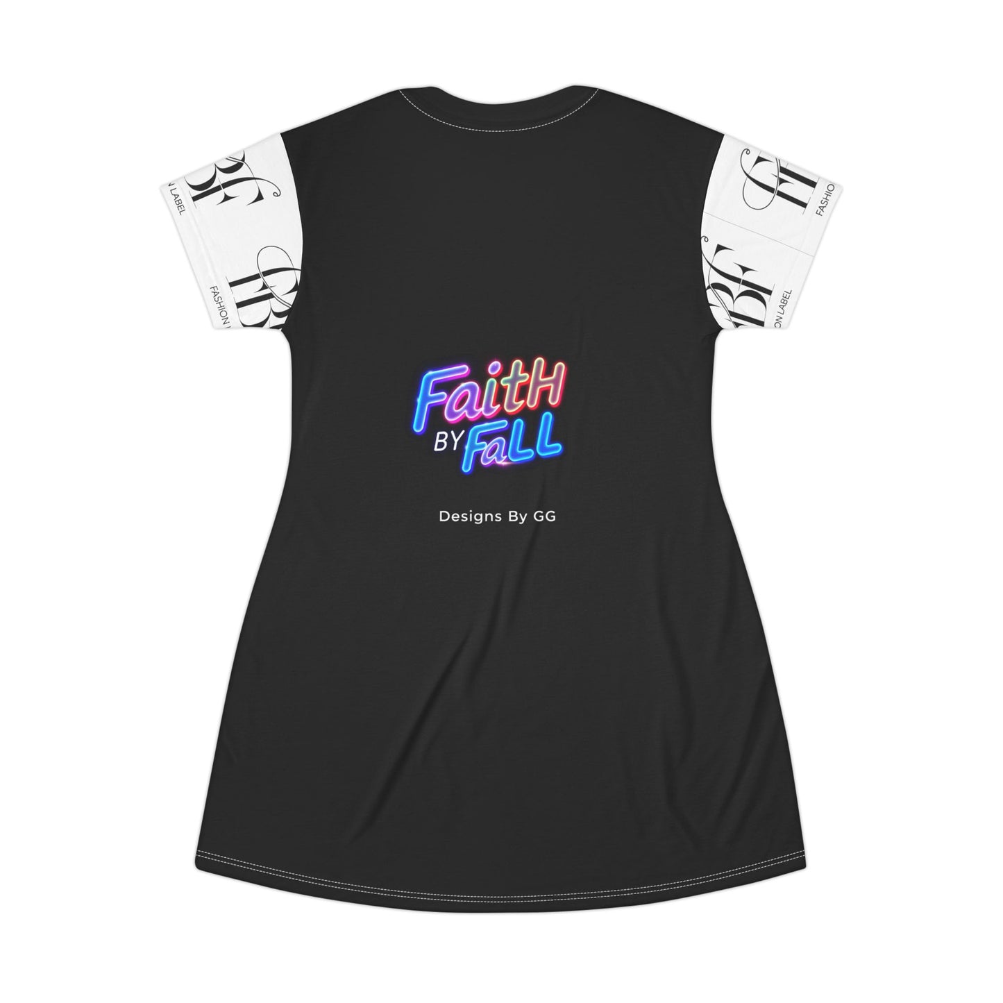 Faith by Fall T-Shirt Dress - Stylish & Vibrant Casual Wear for Autumn Events