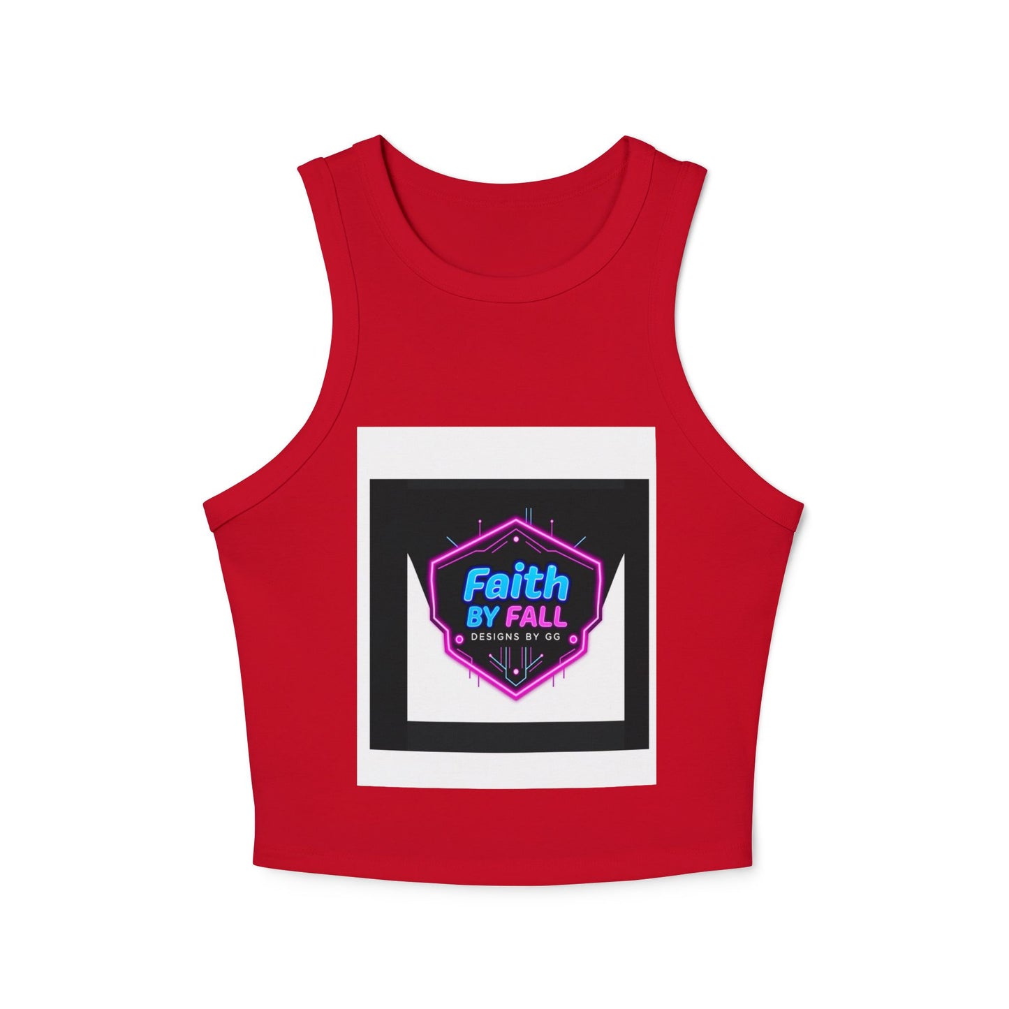 Faith by Fall Women's Crop Tank, Stylish Summer Top, Festival Wear, Workout Gear, Fashionable Gift for Her