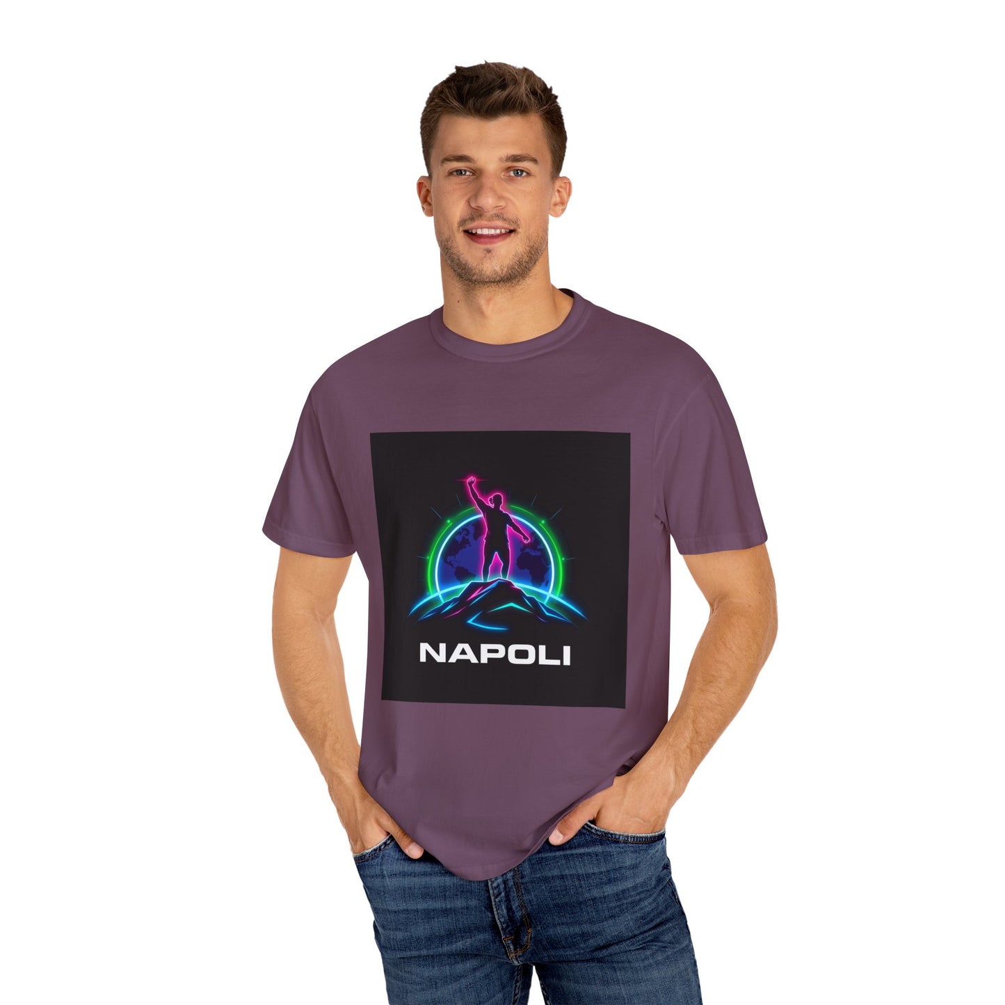Neon Napoli T-Shirt for Adventurers, Retro Graphic Tee, Perfect for Travelers, Gifts for Him/Her, Cool Streetwear, Casual Outfit