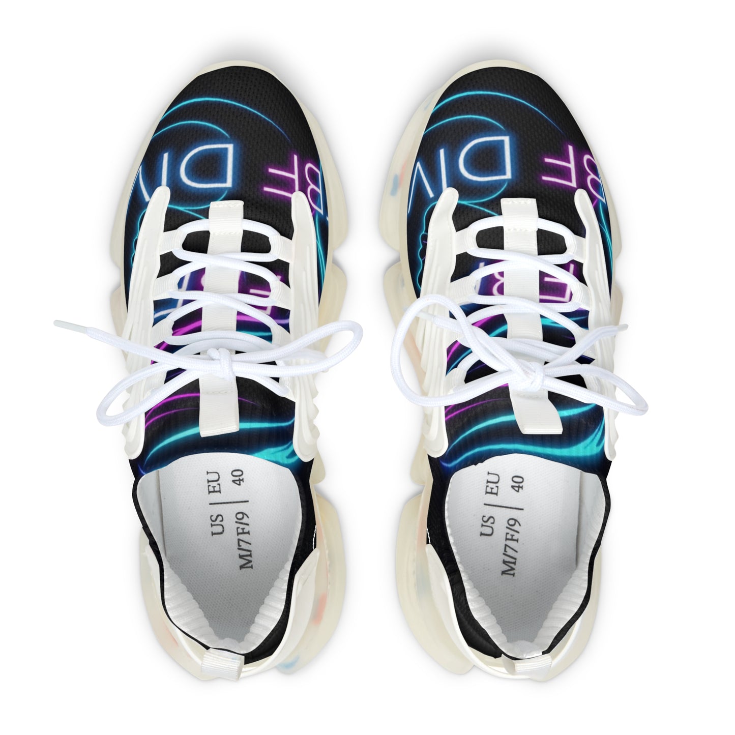 Women's Mesh Sneakers with Neon Glow Design | Stylish Athletic Shoes for Everyday Wear, Fashion, Fitness