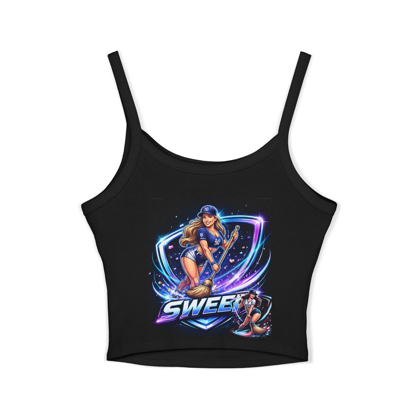 Yankees sweep Women's Spaghetti Strap Tank Top