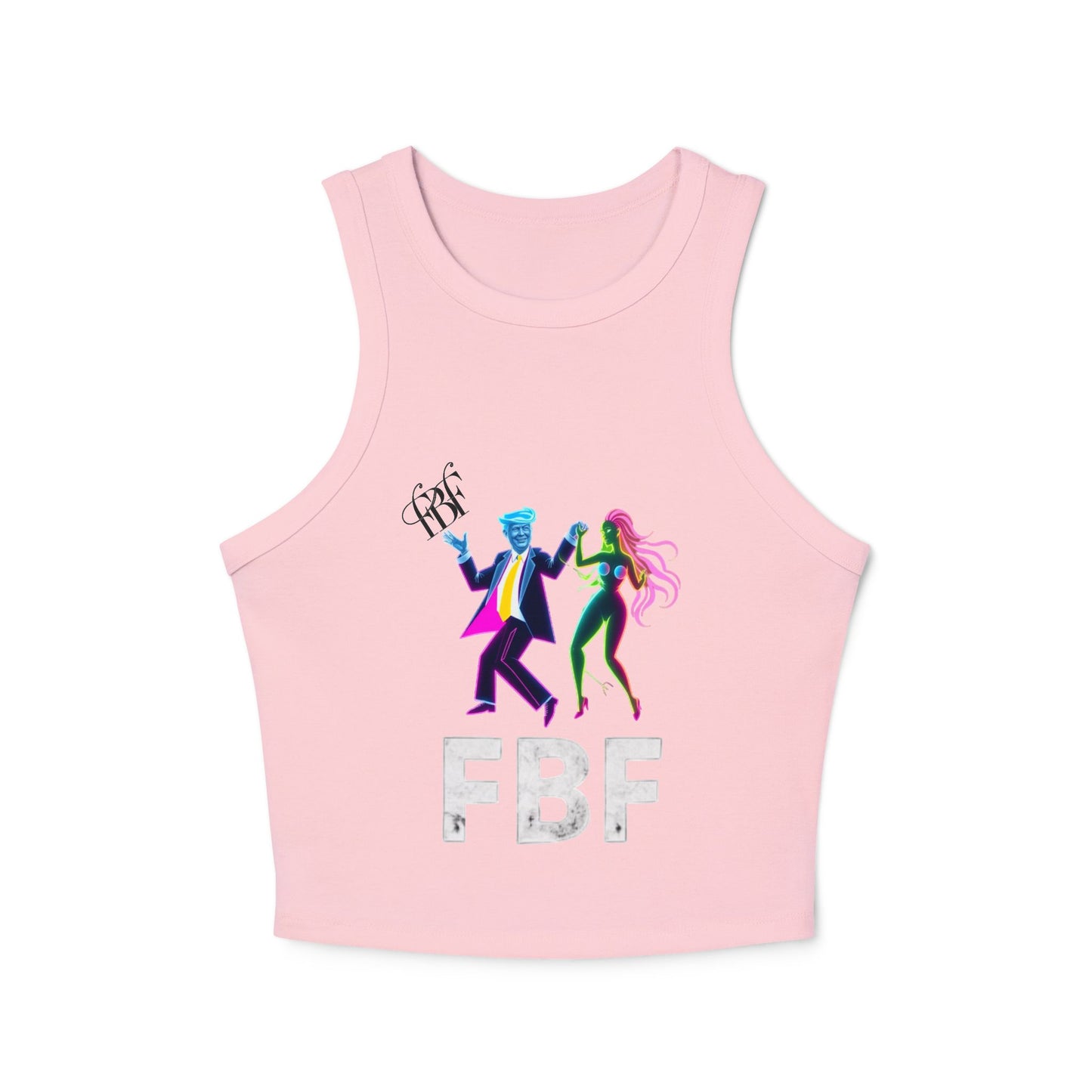 Retro Dance Graphic Tank Top, FBF Vibes, Women's Summer Apparel, Party Wear, Festival Clothing, Unique Graphic Tee