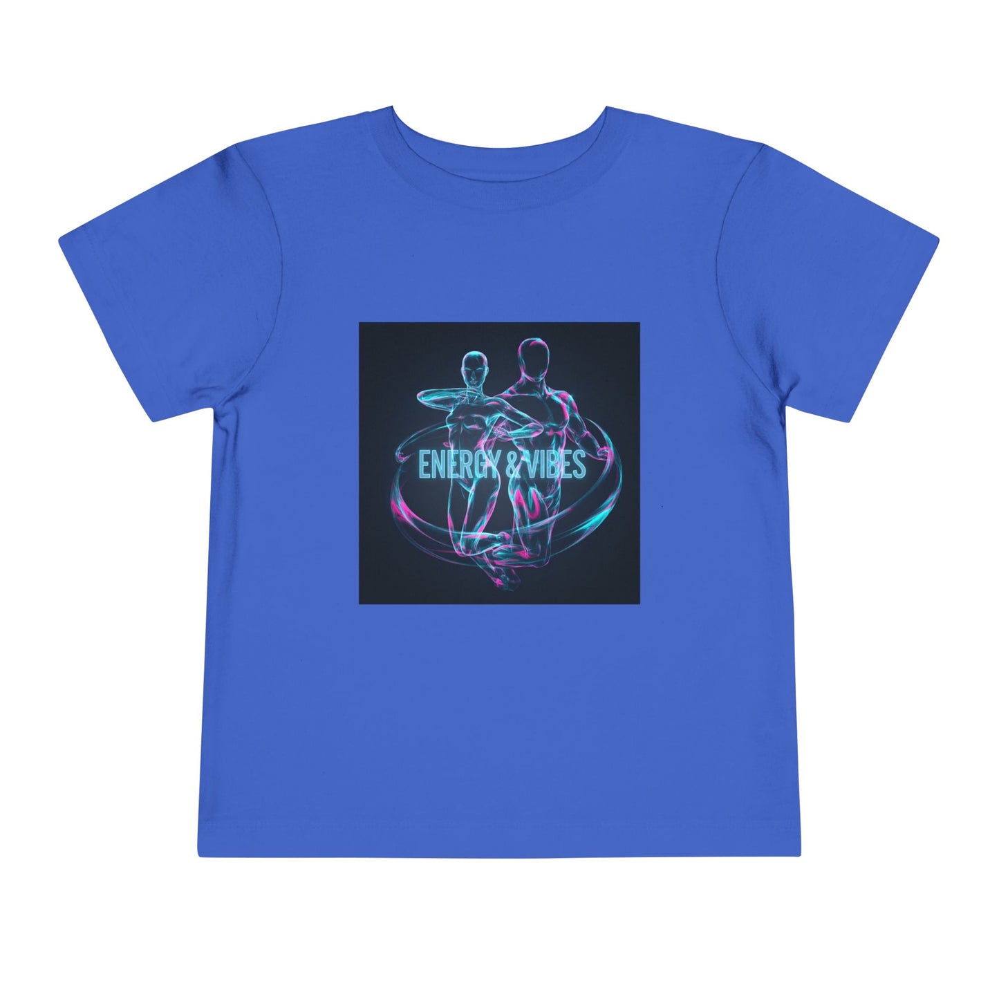 Toddler Tee — Energy & Vibes Neon Dance Graphic