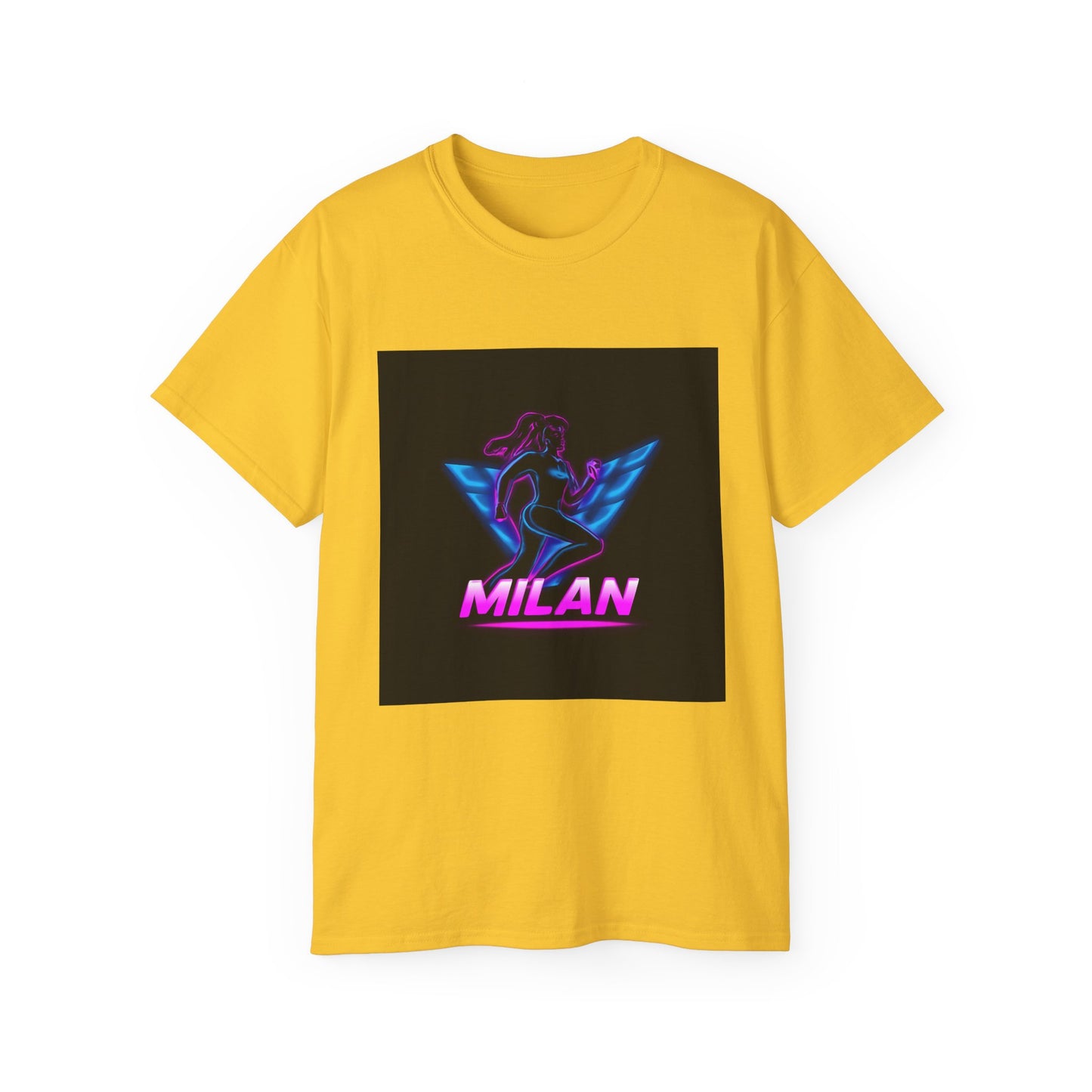 Milan Graphic Tee, Unisex Ultra Cotton T-Shirt, Retro Sportswear, Casual Streetwear, Birthday Gift, Unique Fashion Statement