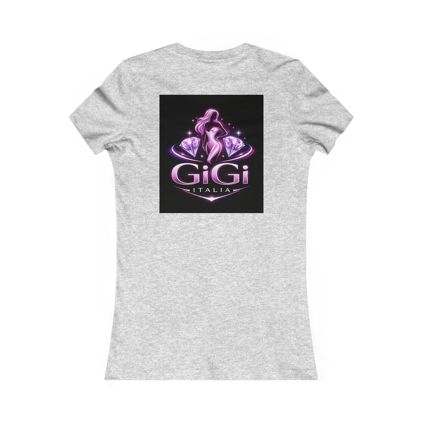 Women's Tee — 'GiGi Italia' Neon Silhouette Graphic Shirt