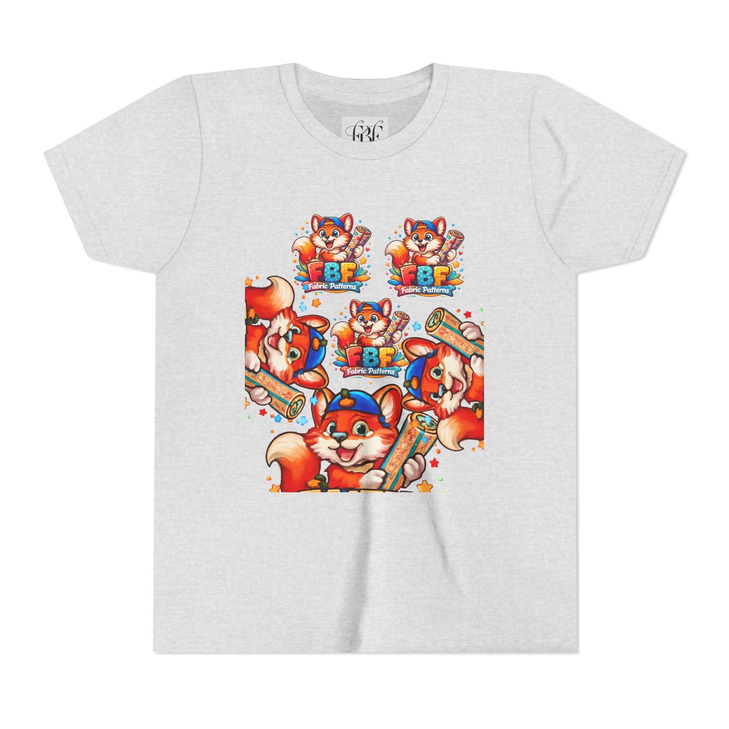 Youth Tee — Colorful Cartoon Fox 'FBF' Logo Kids Shirt