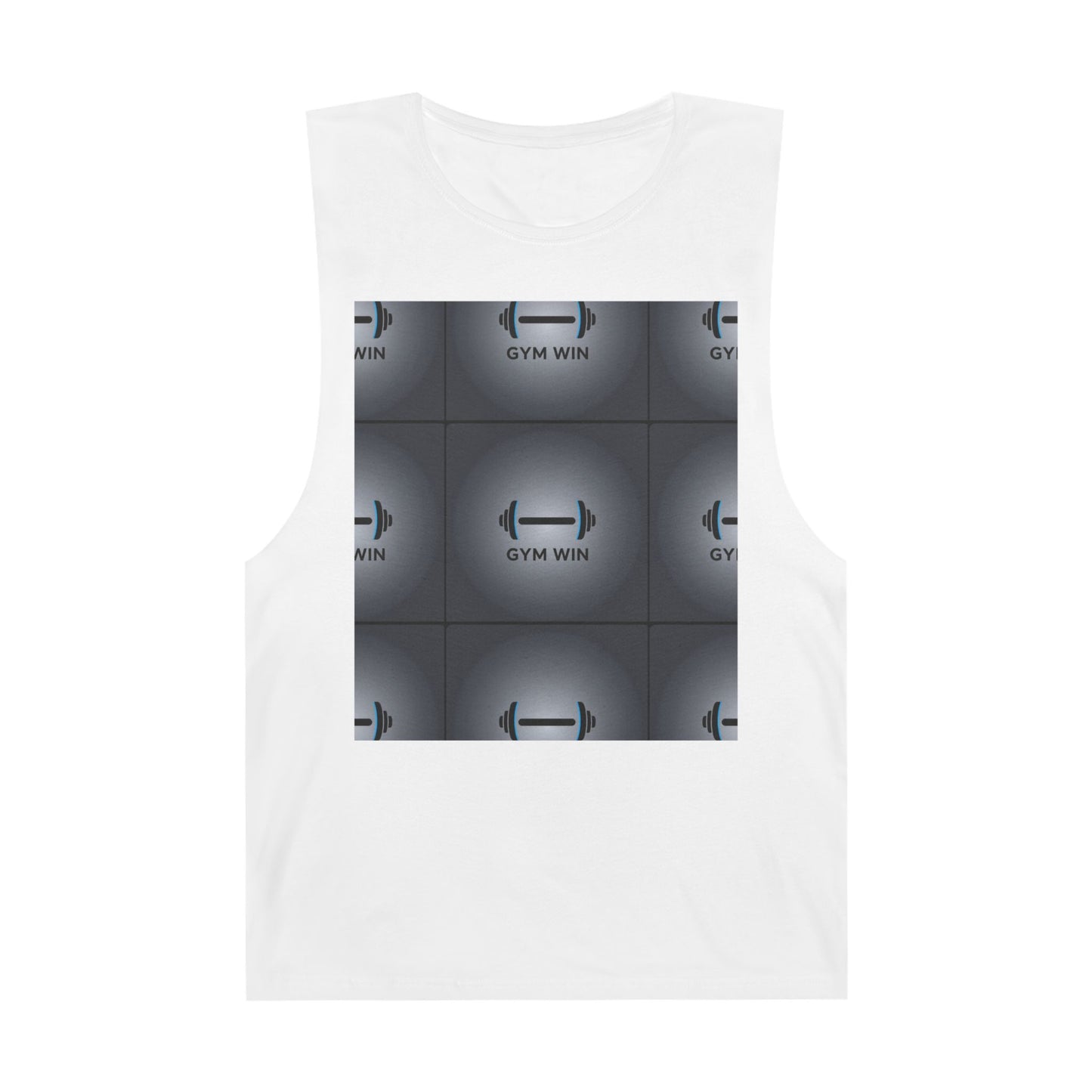 Motivational Gym Tank Top - 'GYM WIN' Unisex Workout Wear