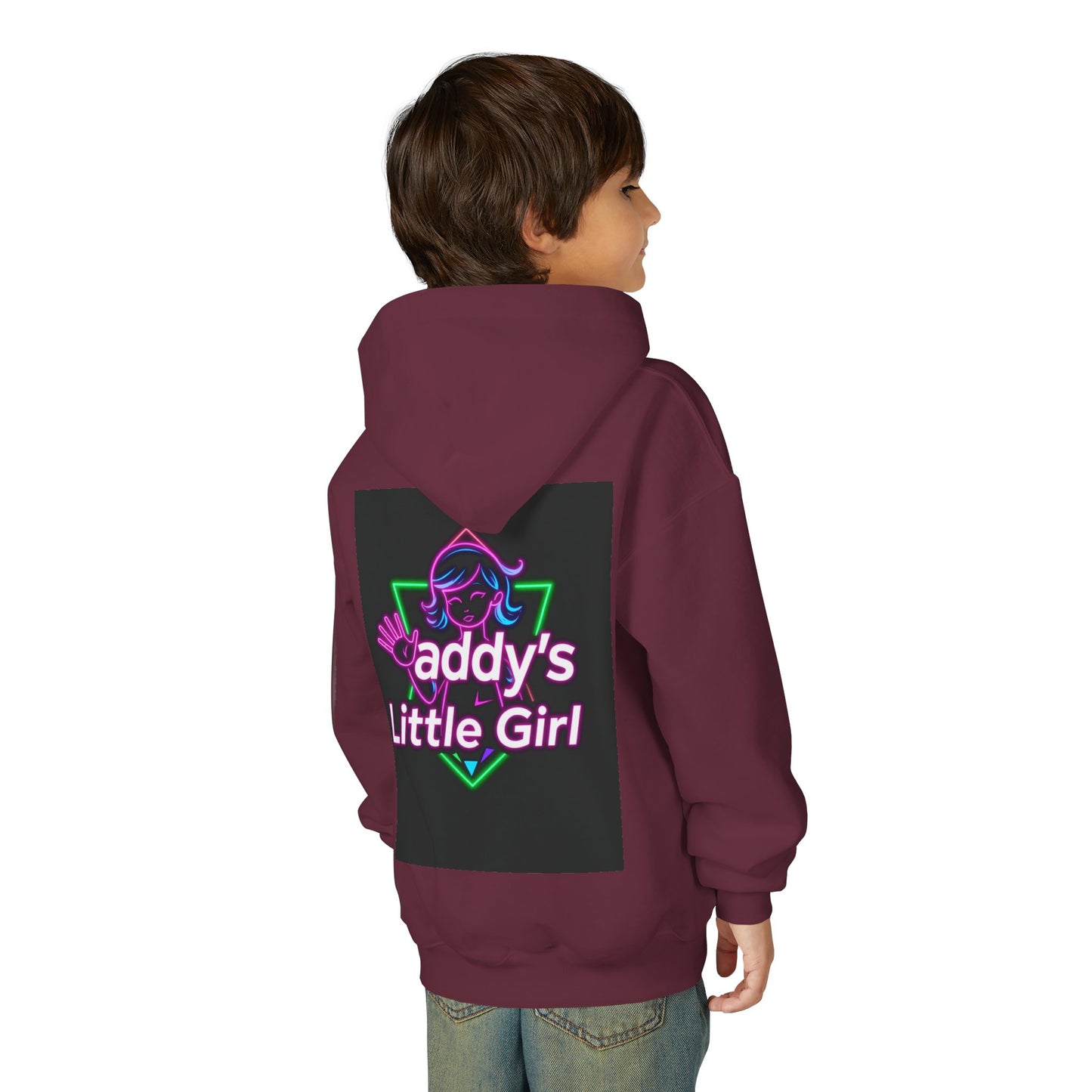 Daddy's Little Girl Hoodie, Cozy Youth Sweatshirt, Cute Gift for Dads, Kids Sweatshirt, Family Celebration Apparel
