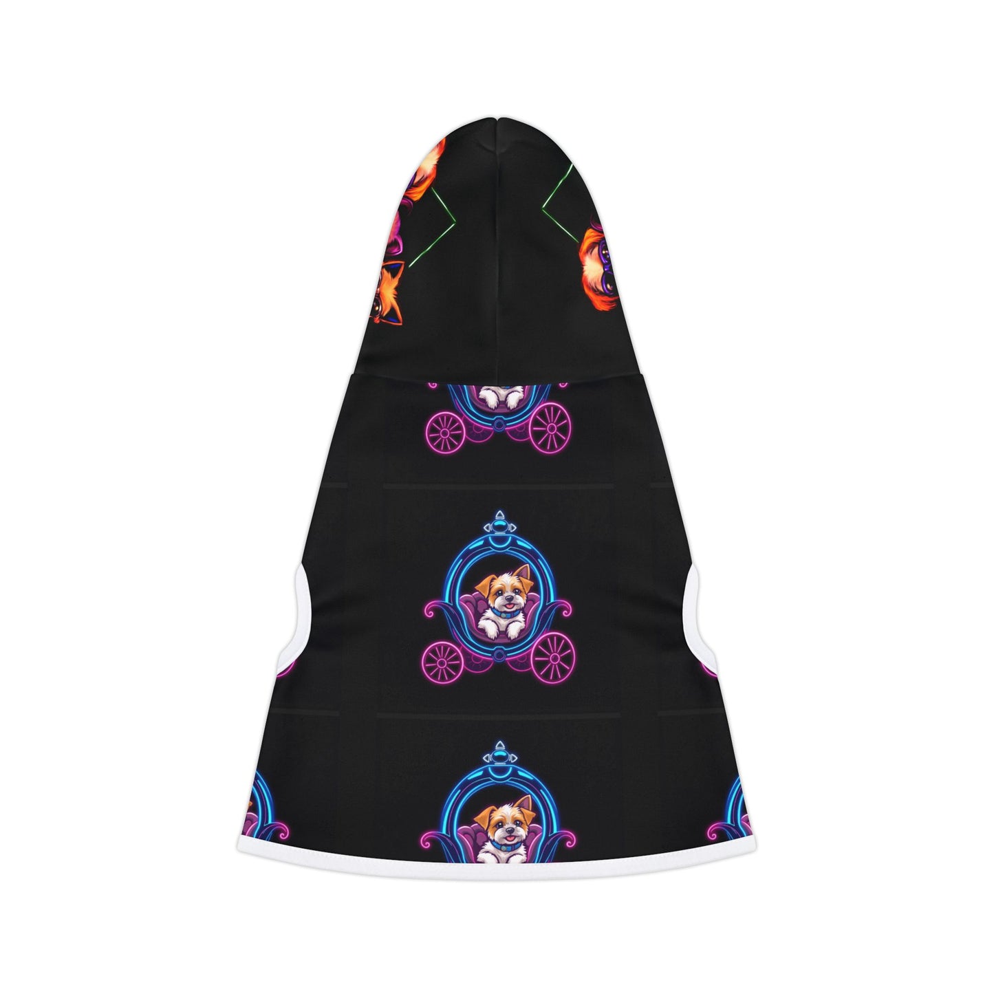 Stylish Pet Hoodie with Playful Carriage Design - Ideal for Fashionable Pets