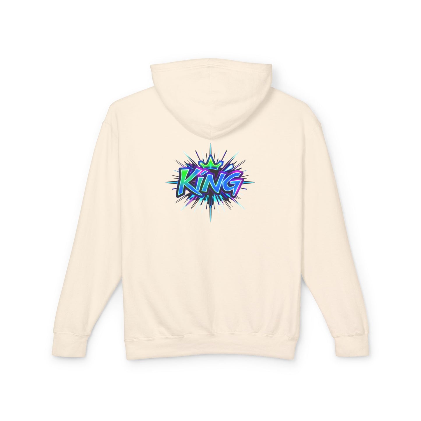 Colorful King Hoodie for Trendy Casual Wear, Unisex Lightweight Sweatshirt for Men & Women, Perfect Gift for Birthdays, Hip Hop Vibes, [...]