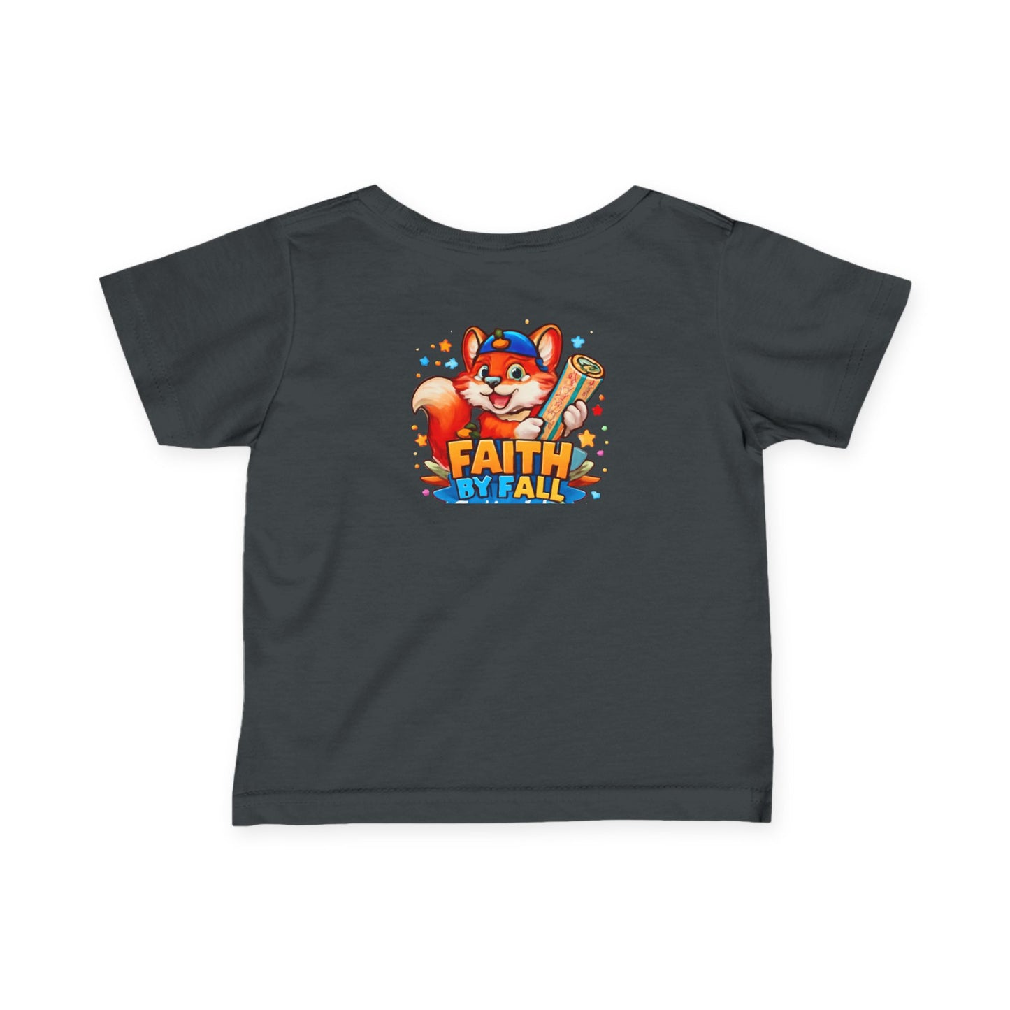 Infant Tee — Cute Fox "Faith Fox" Graphic Baby Shirt