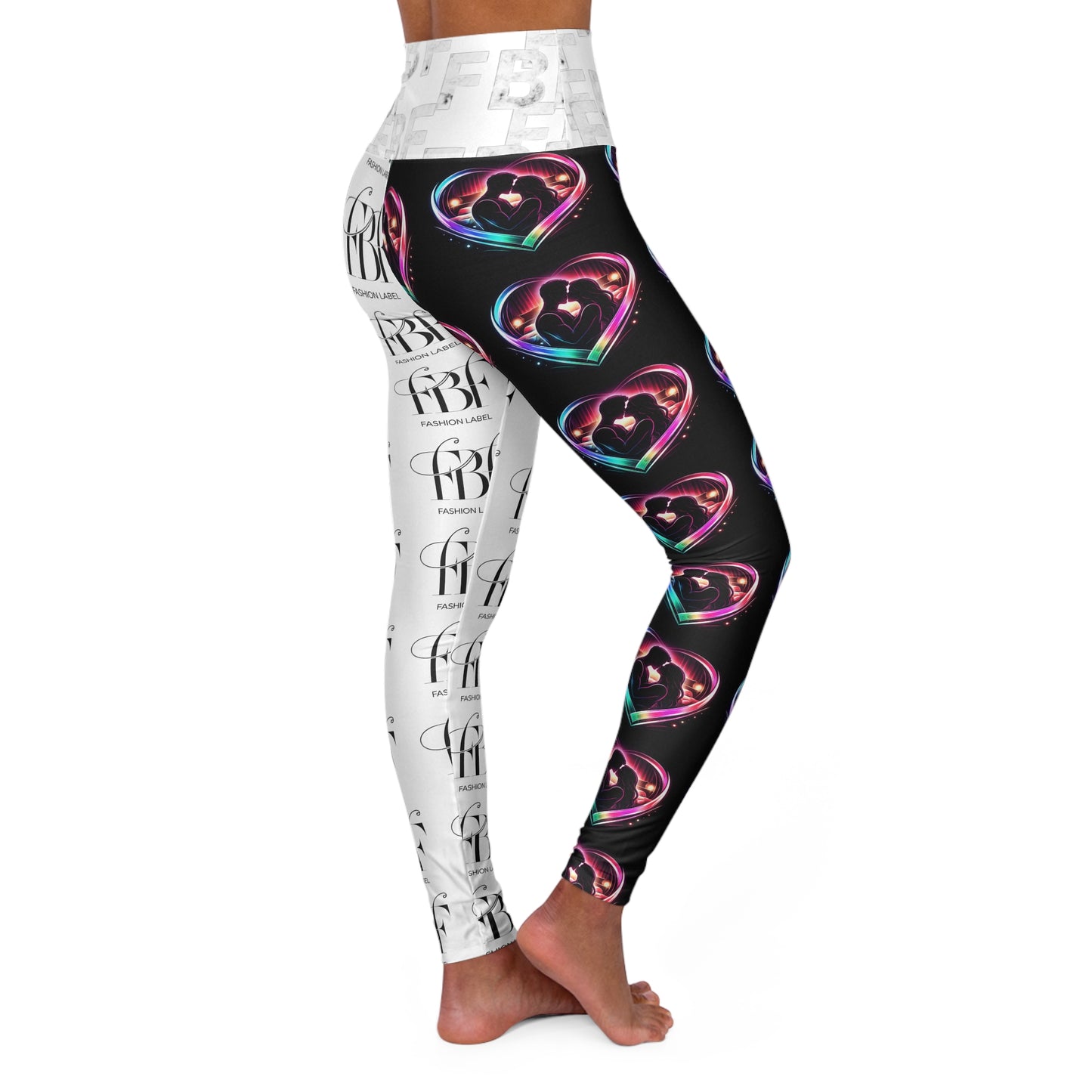 High Waisted Yoga Leggings (AOP)
