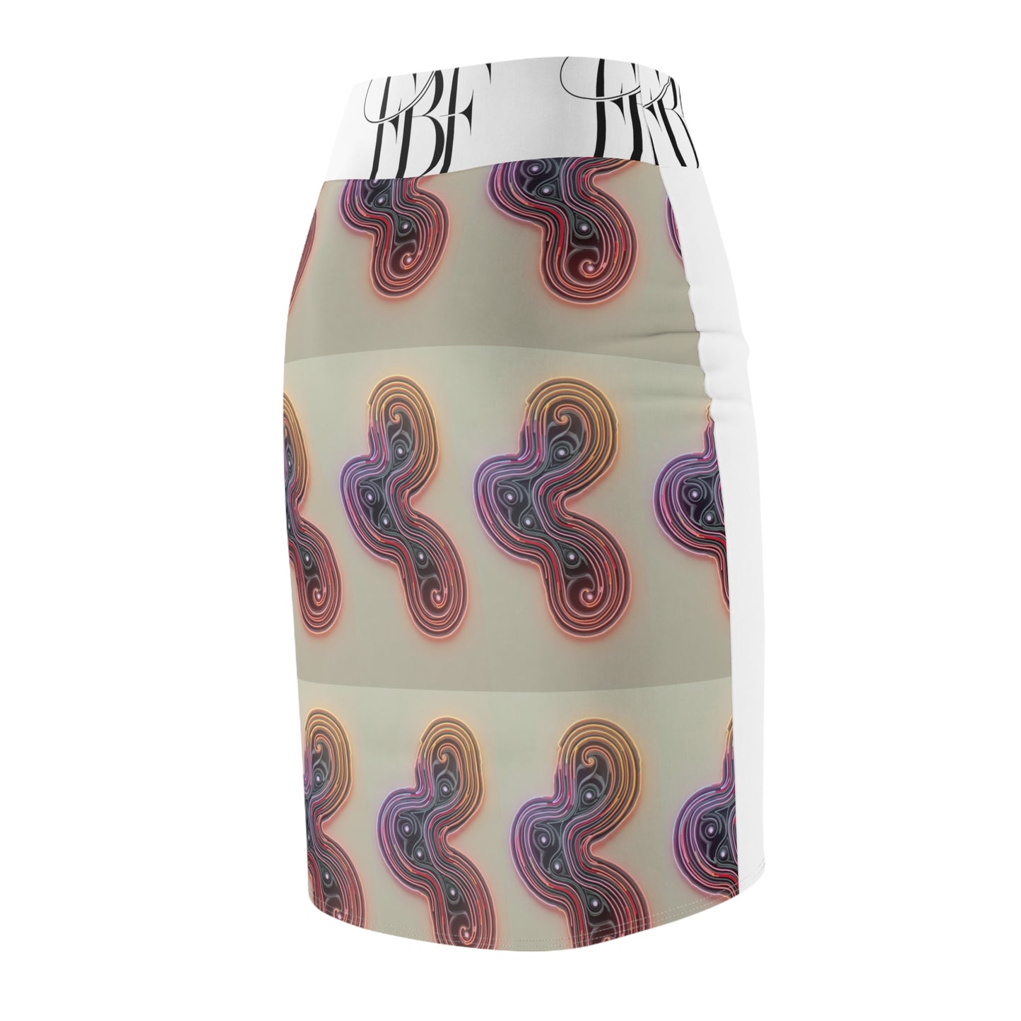 Colorful Women's Pencil Skirt, Bodycon Skirt, Chic Office Wear, Vibrant Fashion, Stylish Night Out Outfit