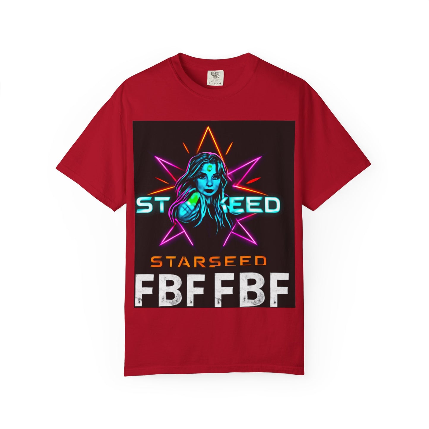 Neon Graphic T-Shirt - Starseed FBF Tee, Unisex Fashion, Cool Gift, Festival Wear, Retro Style, Casual Streetwear