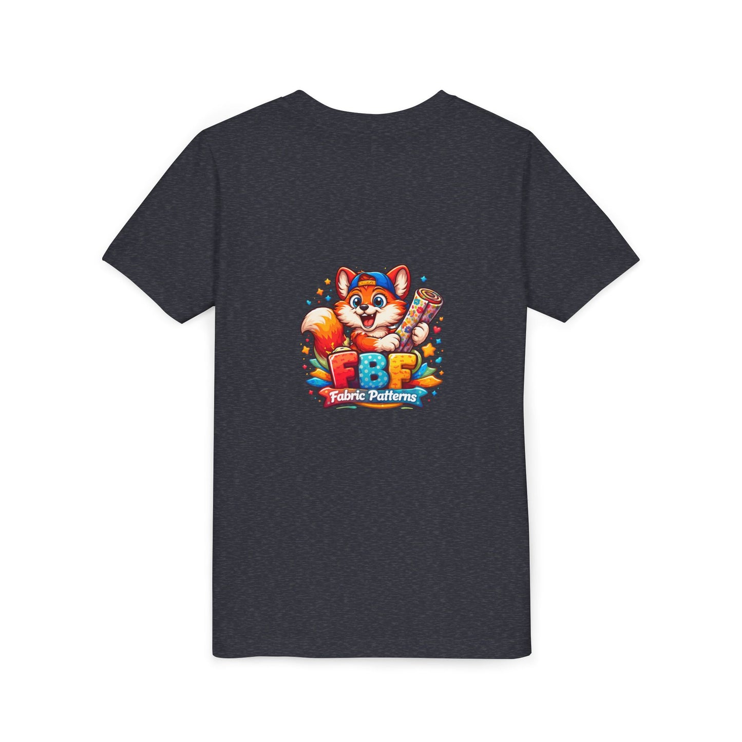 Youth Tee — Colorful Cartoon Fox 'FBF' Logo Kids Shirt