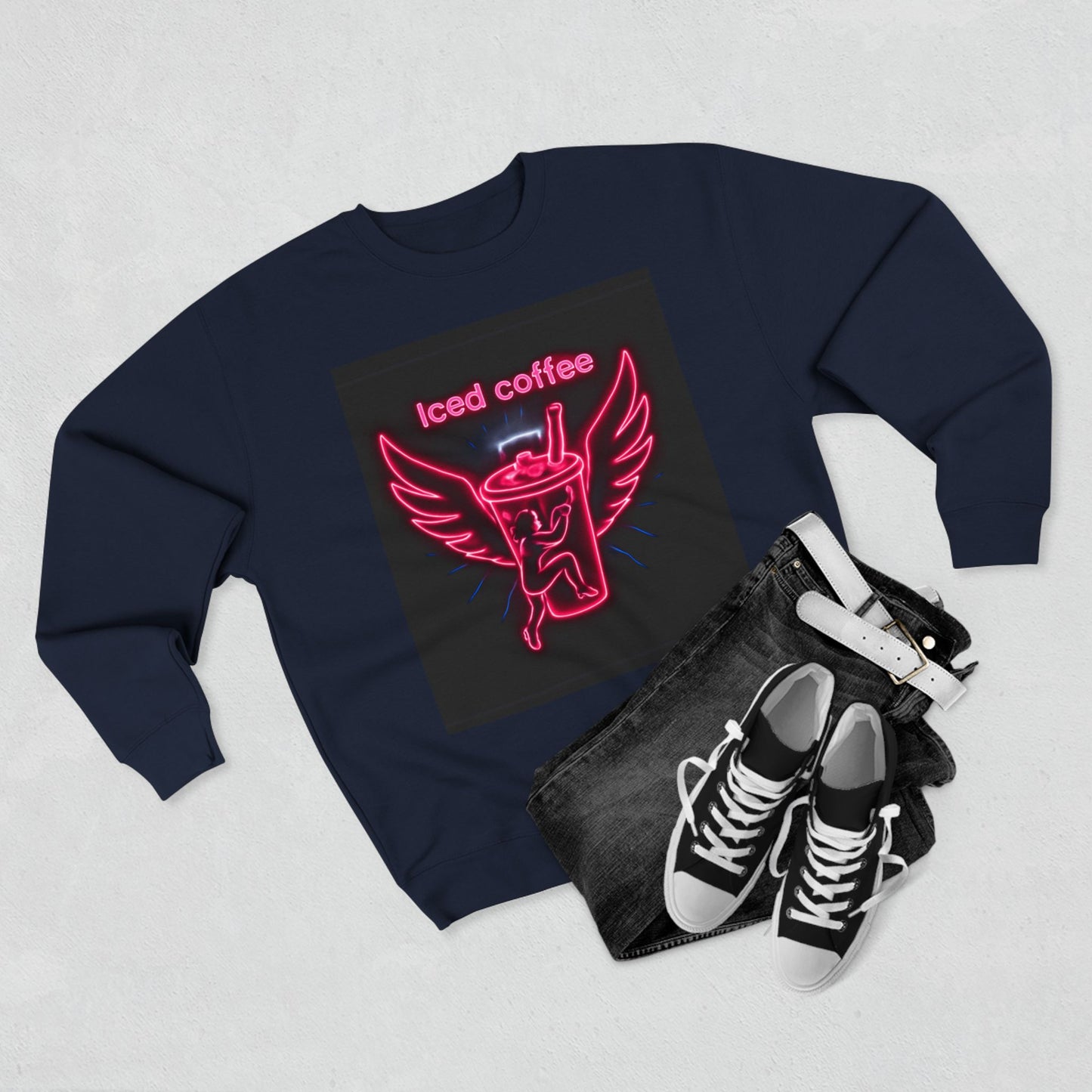 Wings & Coffee Unisex Crewneck Sweatshirt