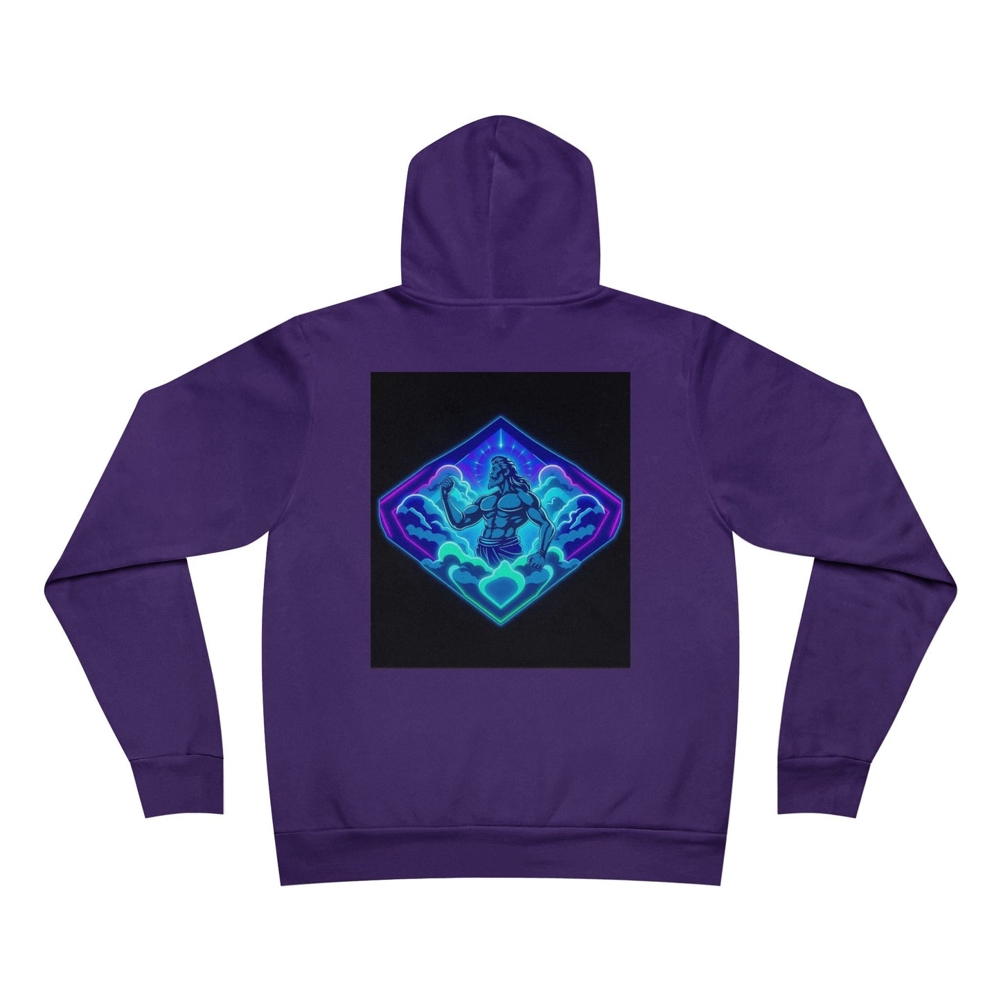 Neon Pride in God Hoodie — Colorful LGBTQ+ Heart & Hands Pullover