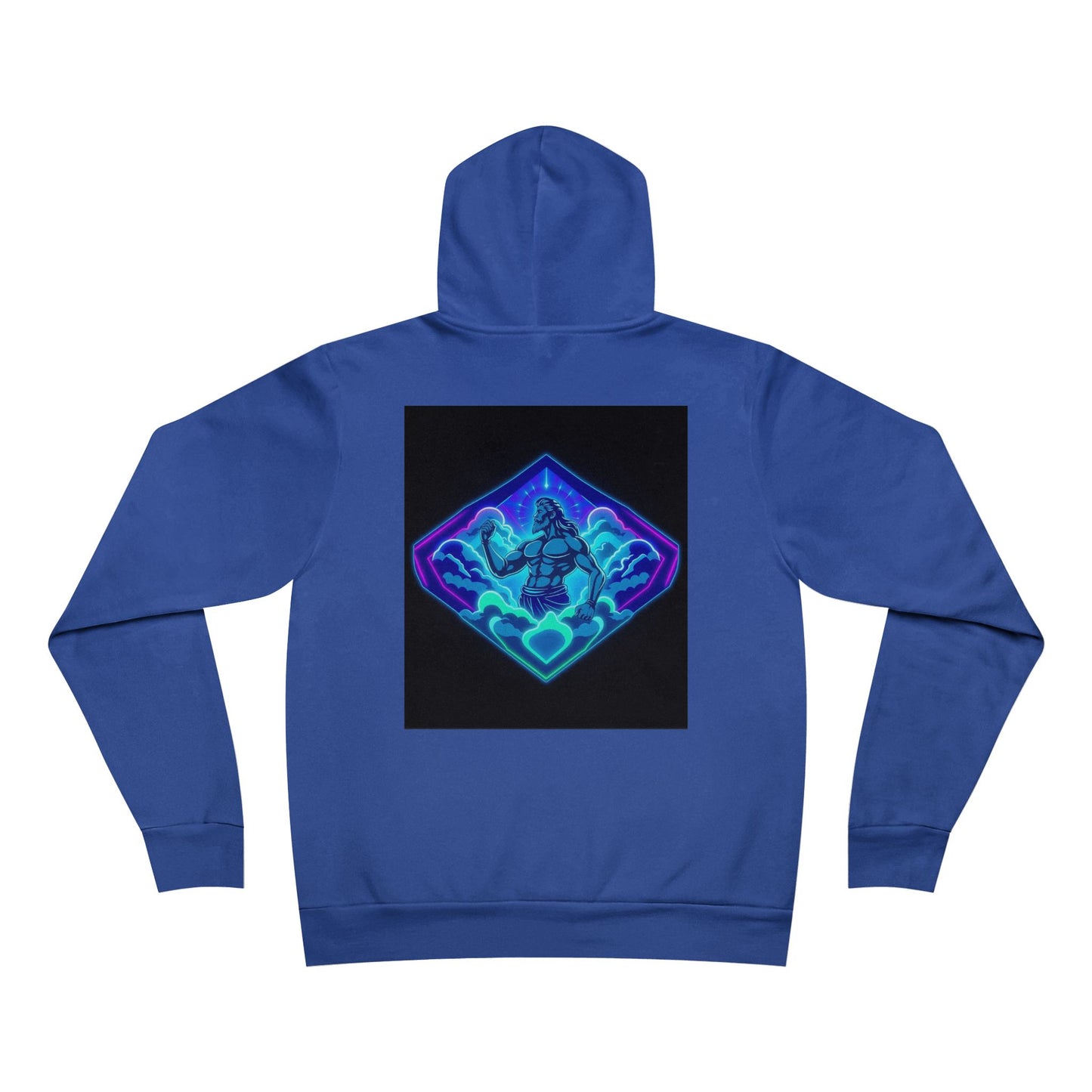 Neon Pride in God Hoodie — Colorful LGBTQ+ Heart & Hands Pullover
