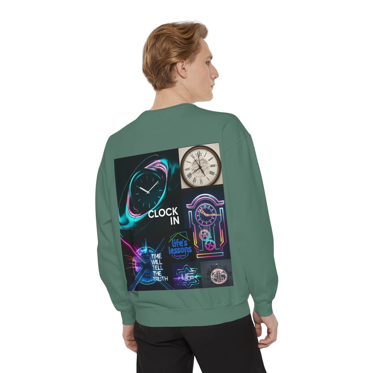Retro Neon Clock Sweatshirt