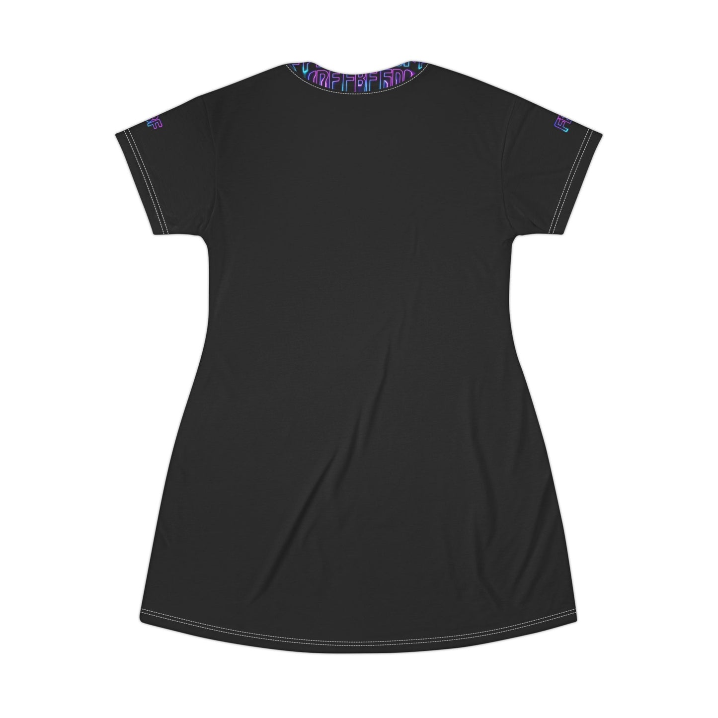 Neon Dance T-Shirt Dress - AOP for Nightlife Vibes