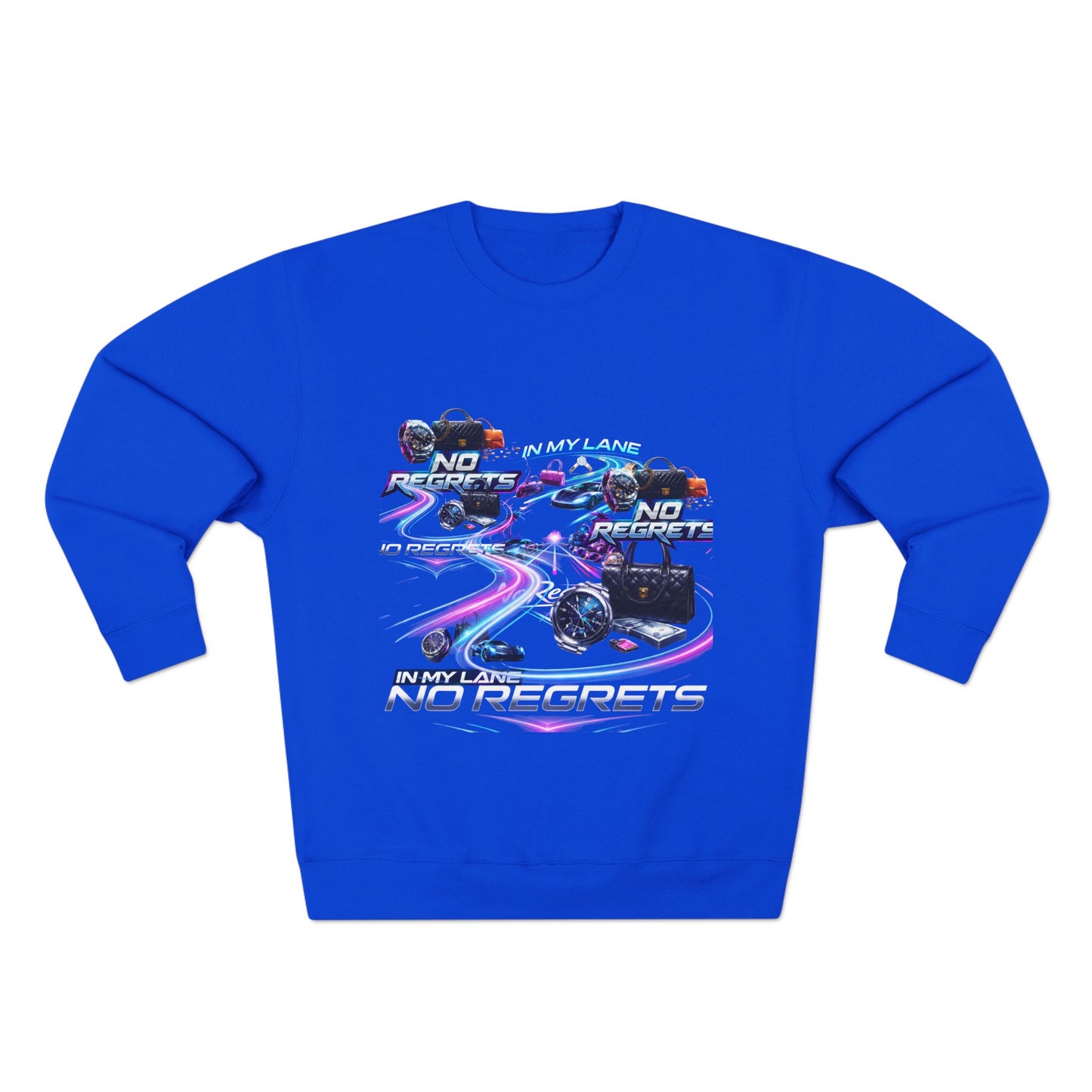 No Regrets Retro Vaporwave Crewneck Sweatshirt