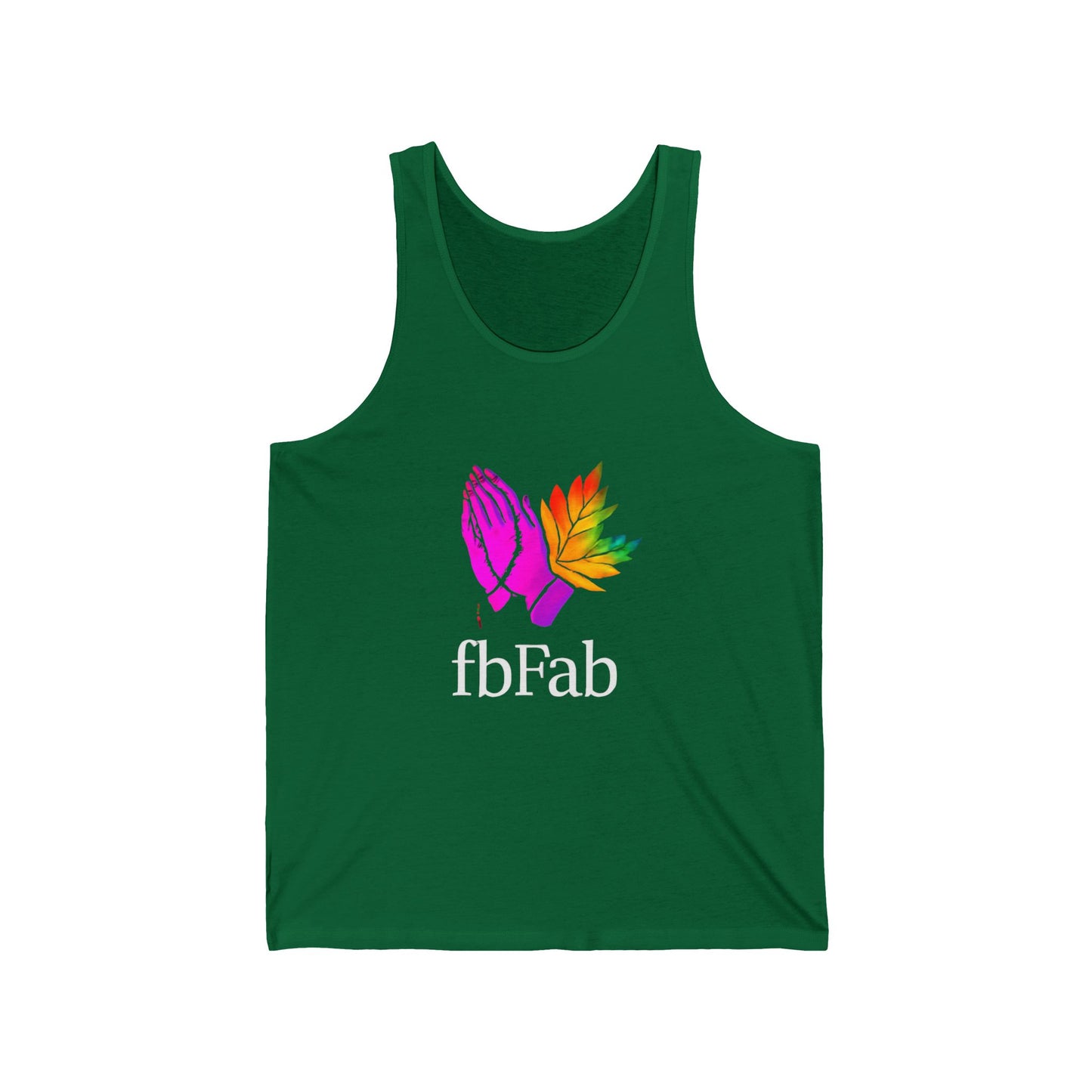 Colorful Graphic Unisex Jersey Tank Top, Inspirational Workout Tee, Summer Activewear, Spiritual Gift, Pride Day Apparel, Yoga Tank