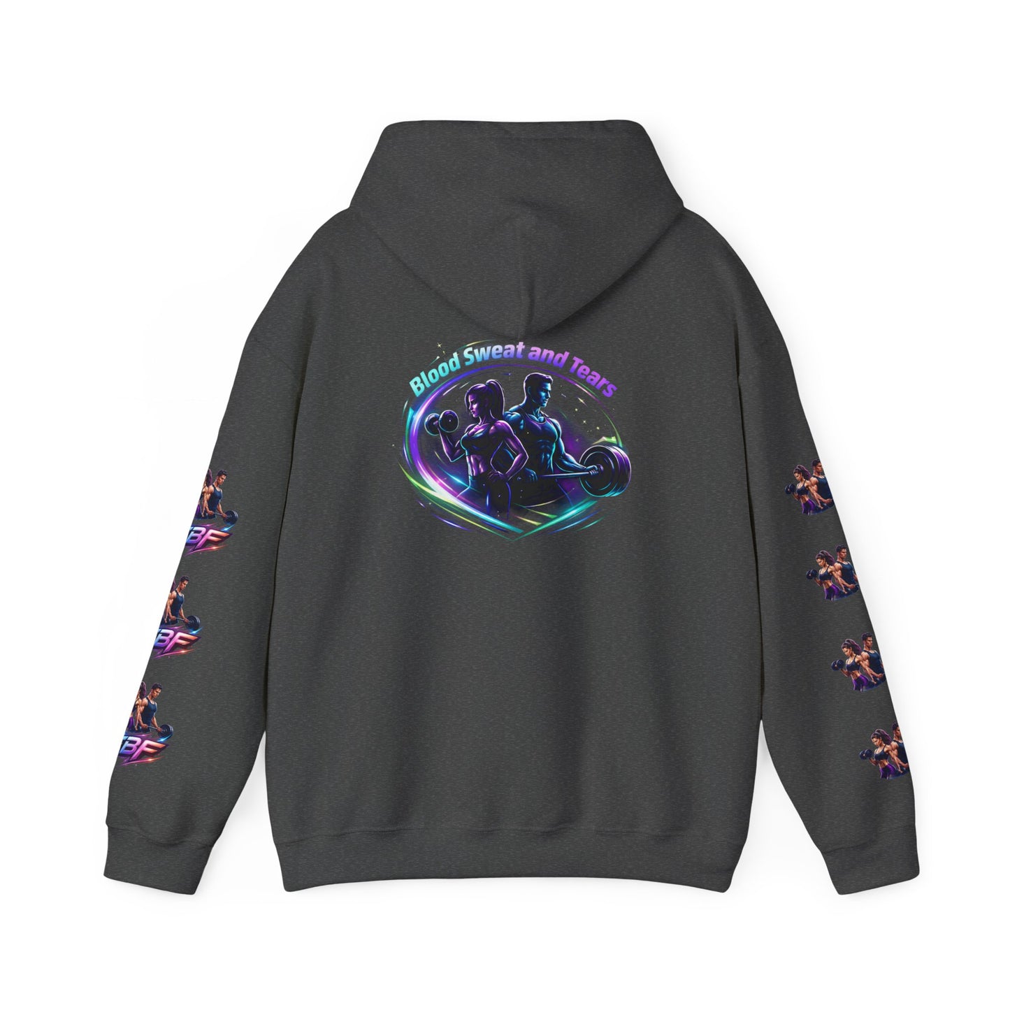 Weightlifting Hoodie — "Blood, Sweat and Tears" Fitness Pullover