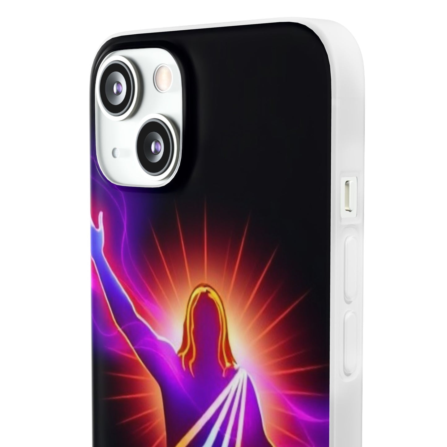 Inspirational Jesus Flexi Case - Colorful Phone Cover for Spiritual Connection