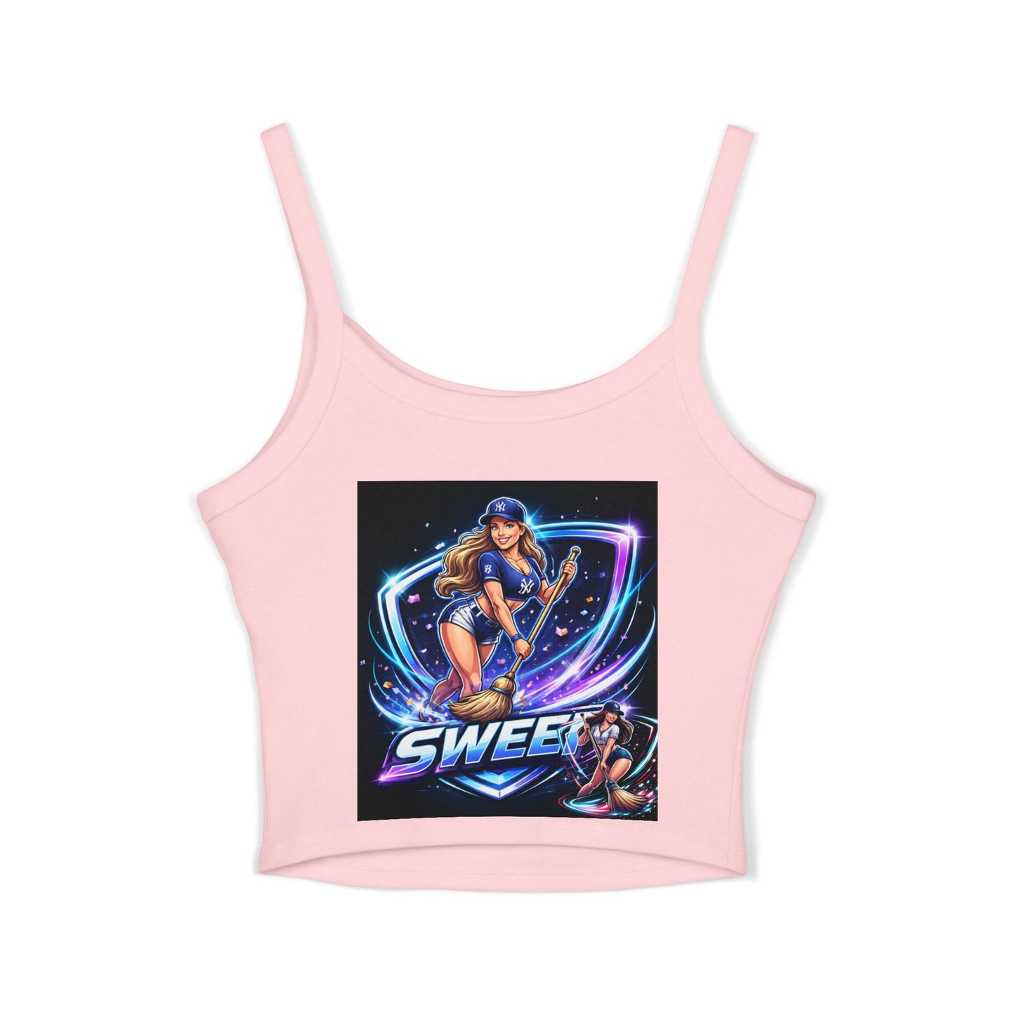 Yankees sweep Women's Spaghetti Strap Tank Top