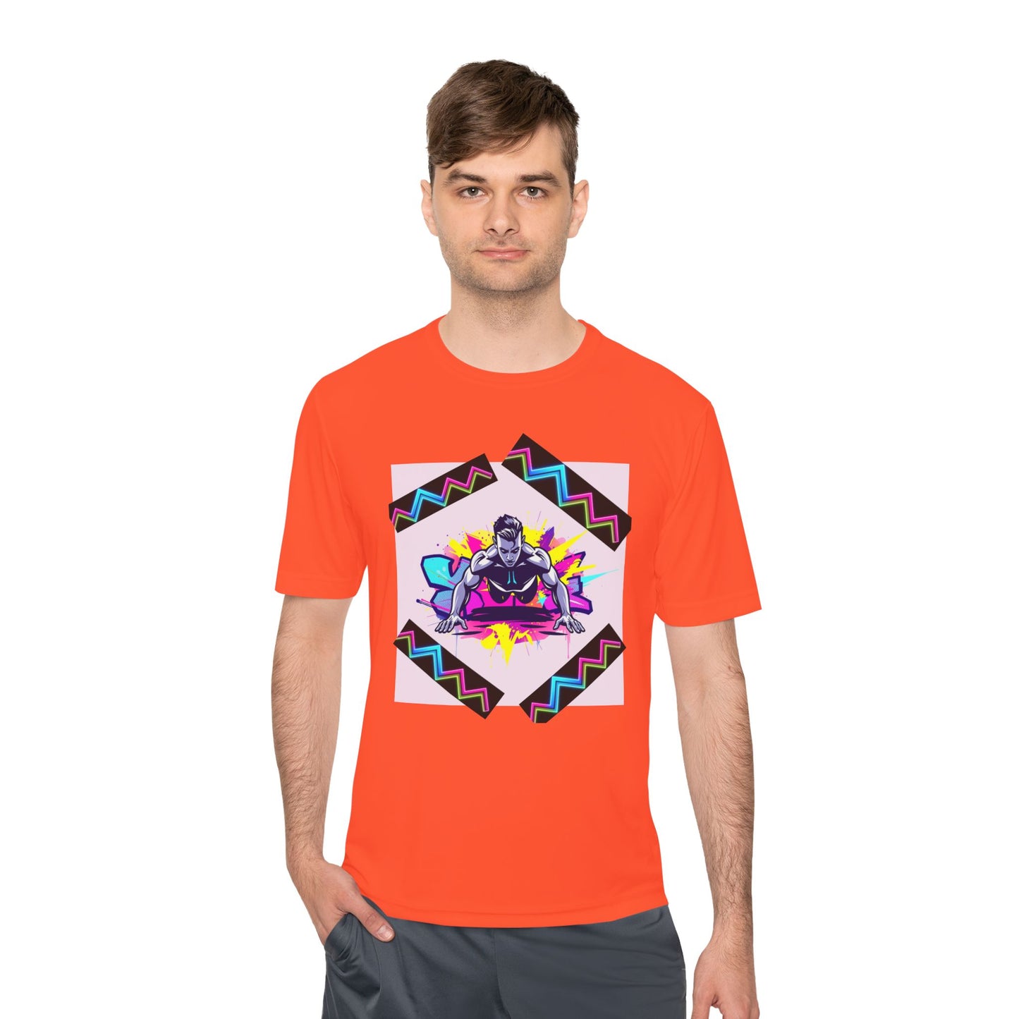 Vibrant Graphic Moisture Wicking Tee for Active Lifestyle