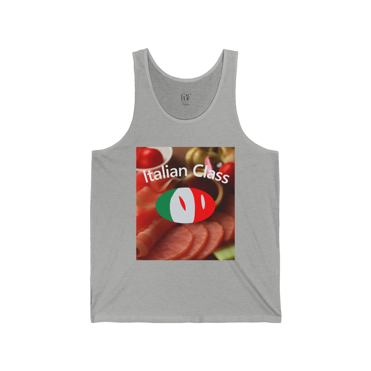 Italian Class Unisex Tank Top, Fun Culinary Shirt, Perfect for Food Lovers, Summer Events, Cooking Classes, BBQ Parties