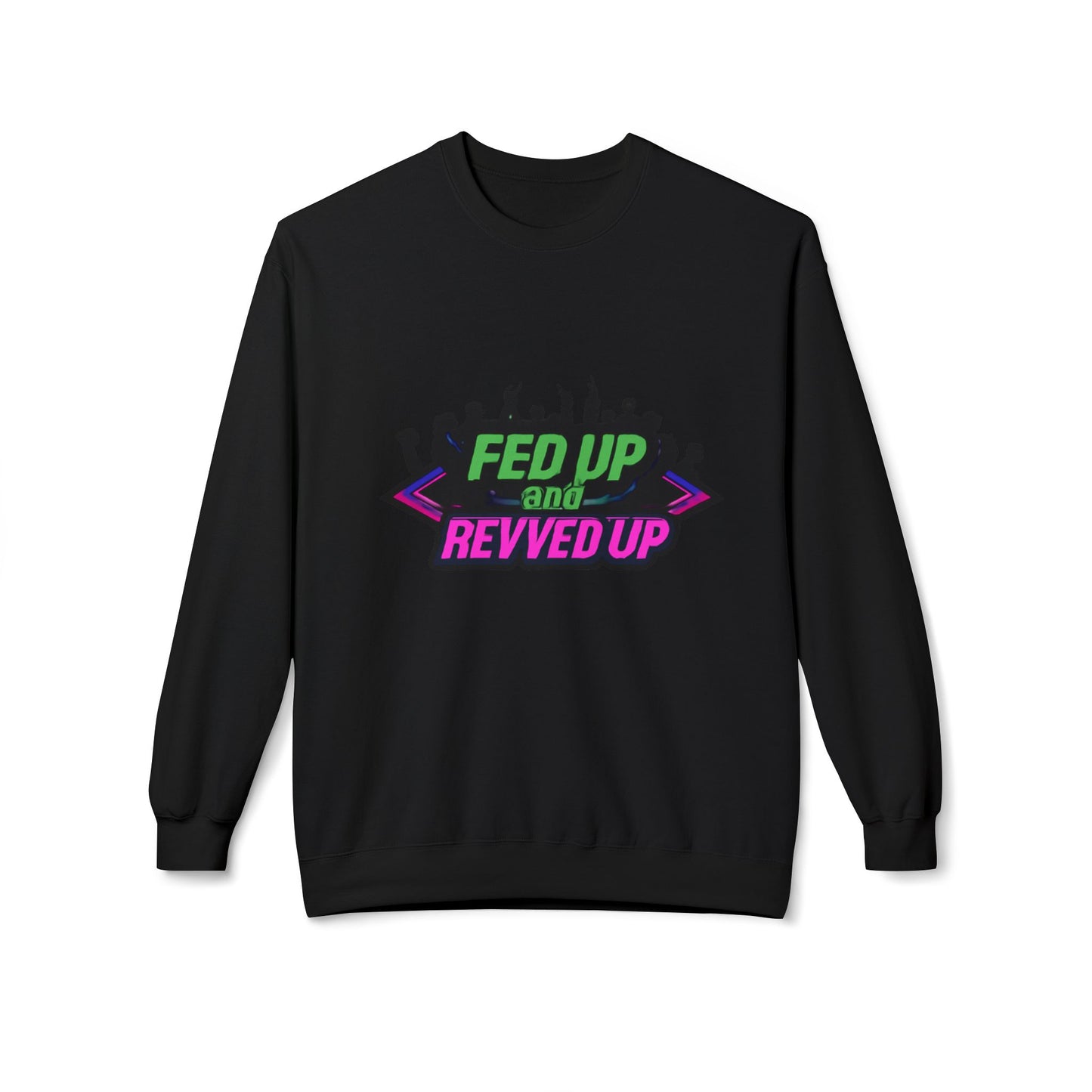 Empowered Message Crewneck Sweatshirt, Unisex Fleece, Activism Sweatshirt, Political Apparel, Comfortable Streetwear