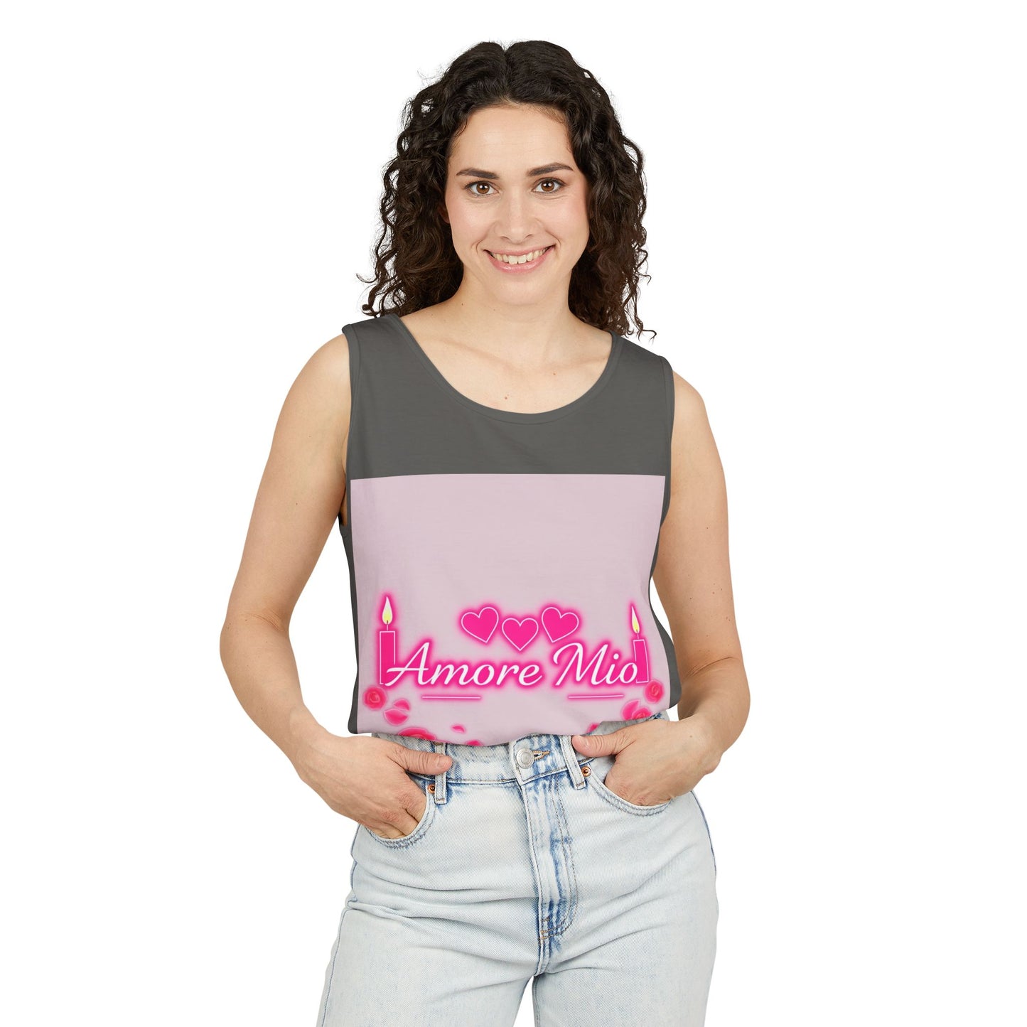 Unisex Graphic Tank Top, Cute Casual Summer Wear, Perfect for Gifts, Self-Love Celebration, Festive & Fun, Daily Comfort