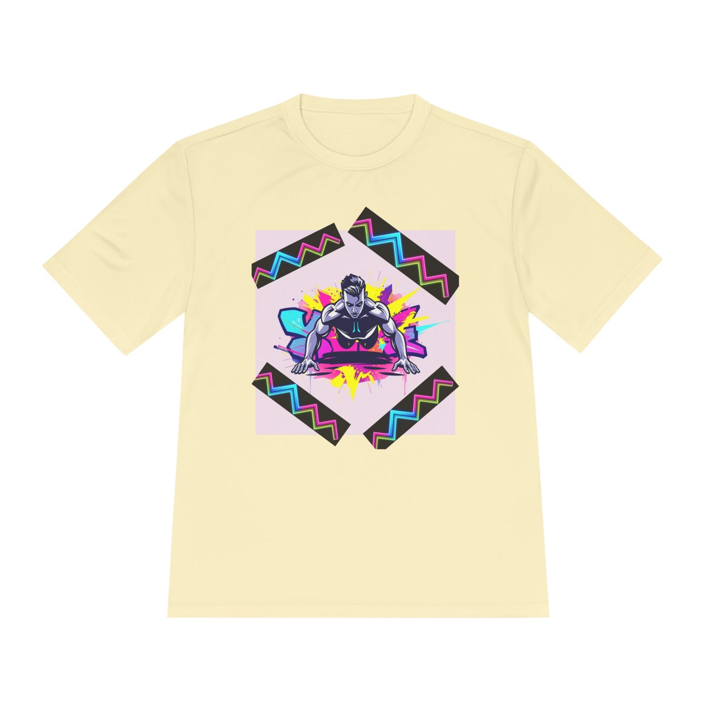 Vibrant Graphic Moisture Wicking Tee for Active Lifestyle