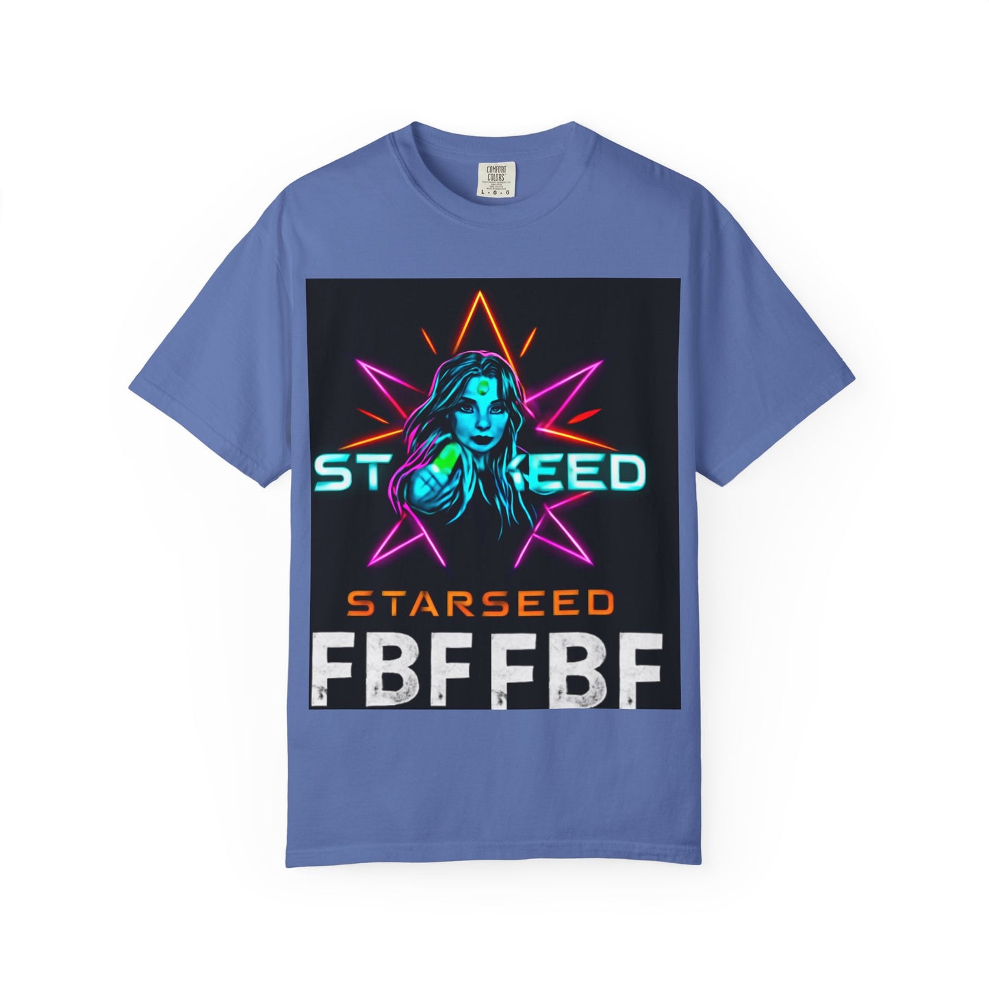 Neon Graphic T-Shirt - Starseed FBF Tee, Unisex Fashion, Cool Gift, Festival Wear, Retro Style, Casual Streetwear