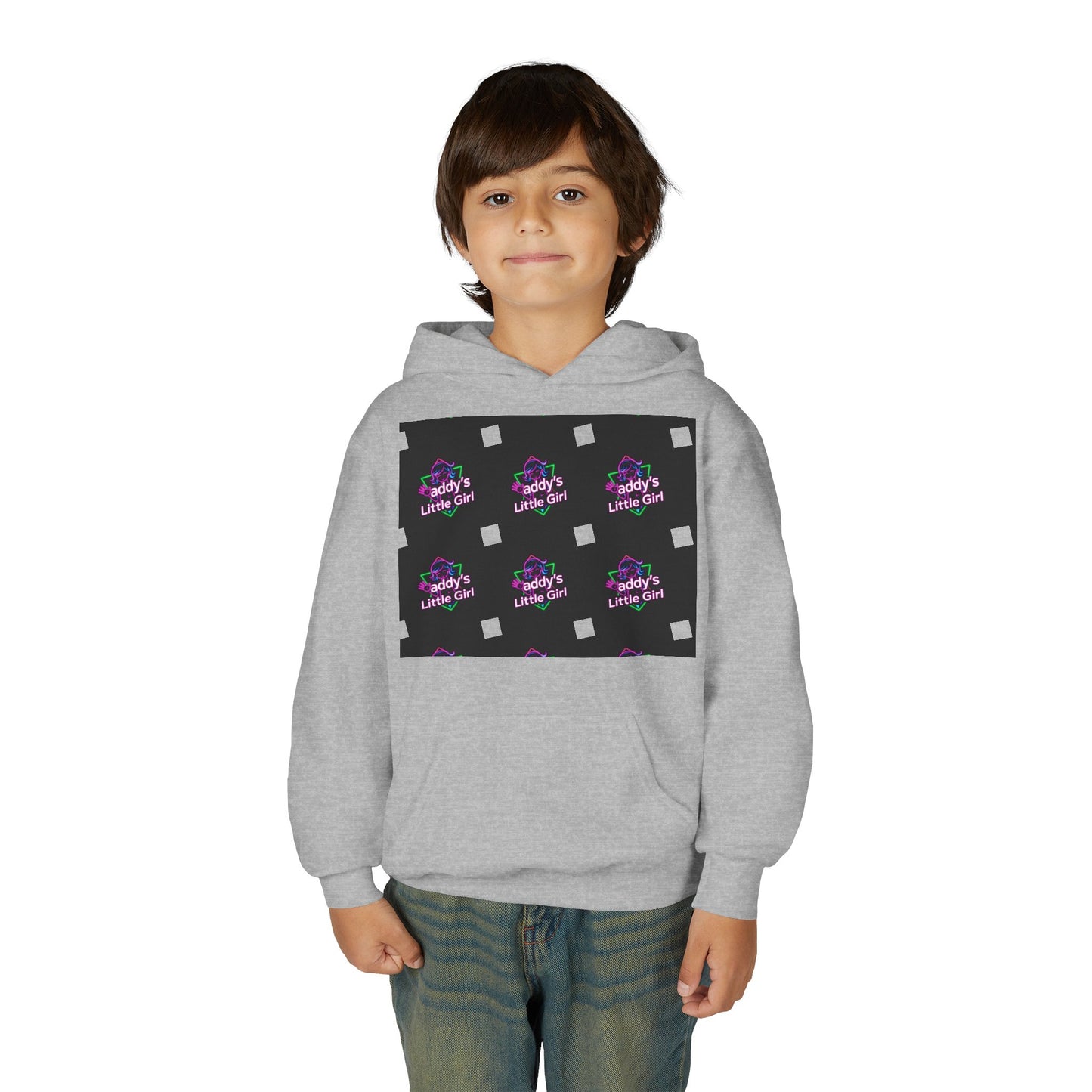 Daddy's Little Girl Hoodie, Cozy Youth Sweatshirt, Cute Gift for Dads, Kids Sweatshirt, Family Celebration Apparel